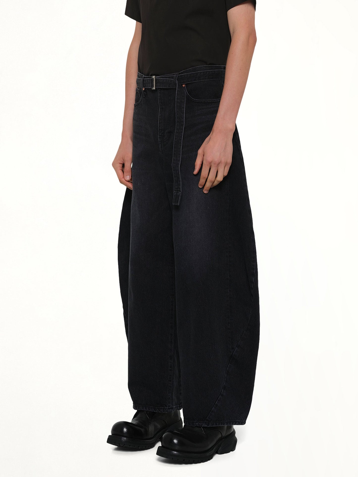 SACAI Denim Pants (Black)