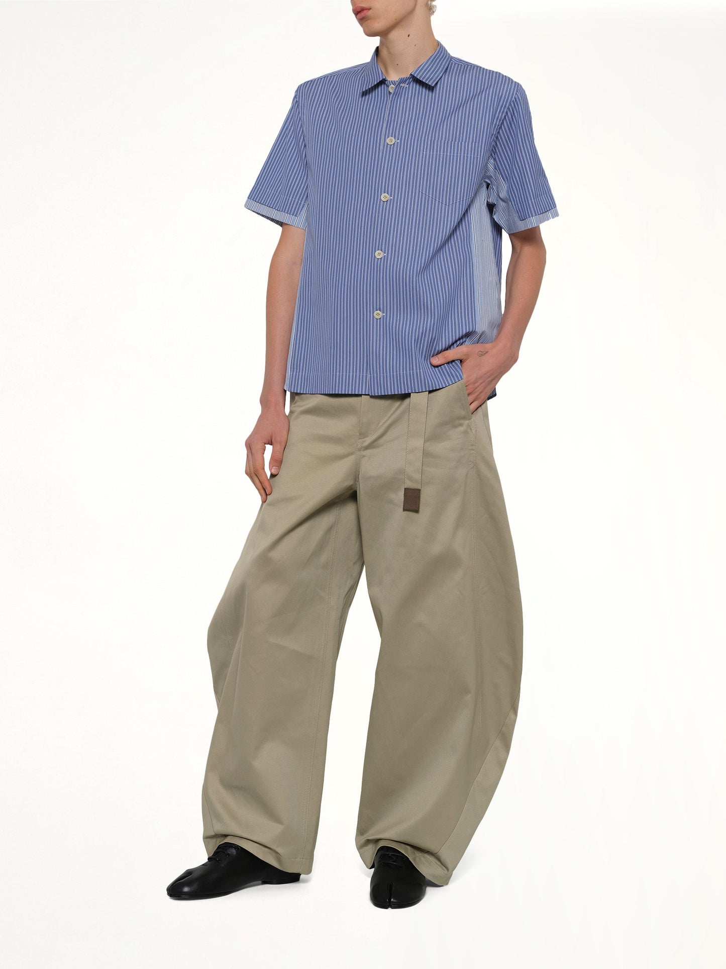 SACAI Cotton Chino Pants (Beige)