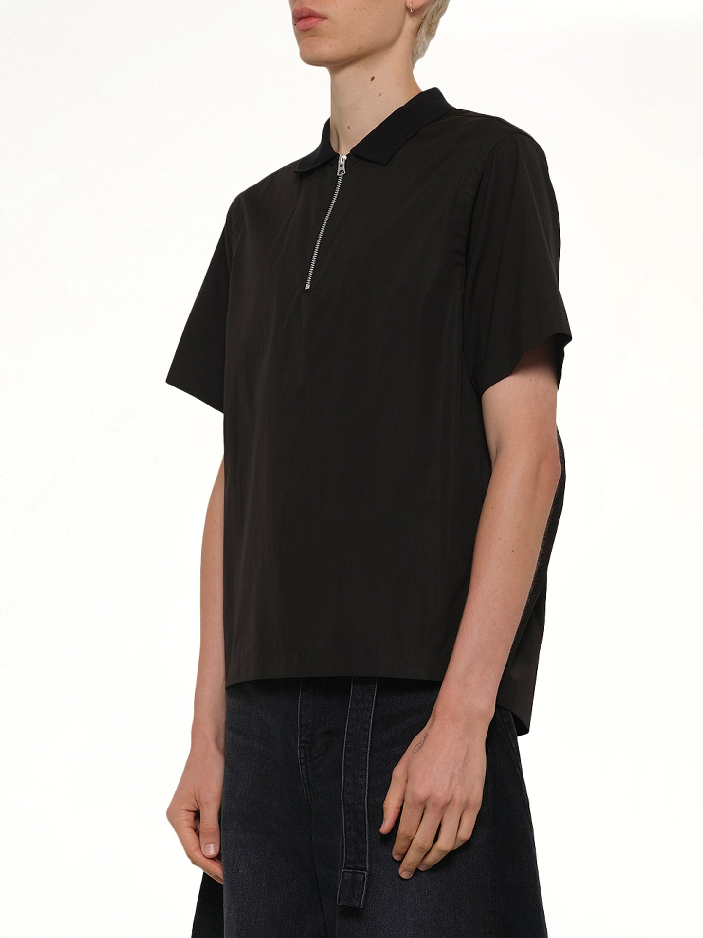 SACAI Poplin Pullover (Black)