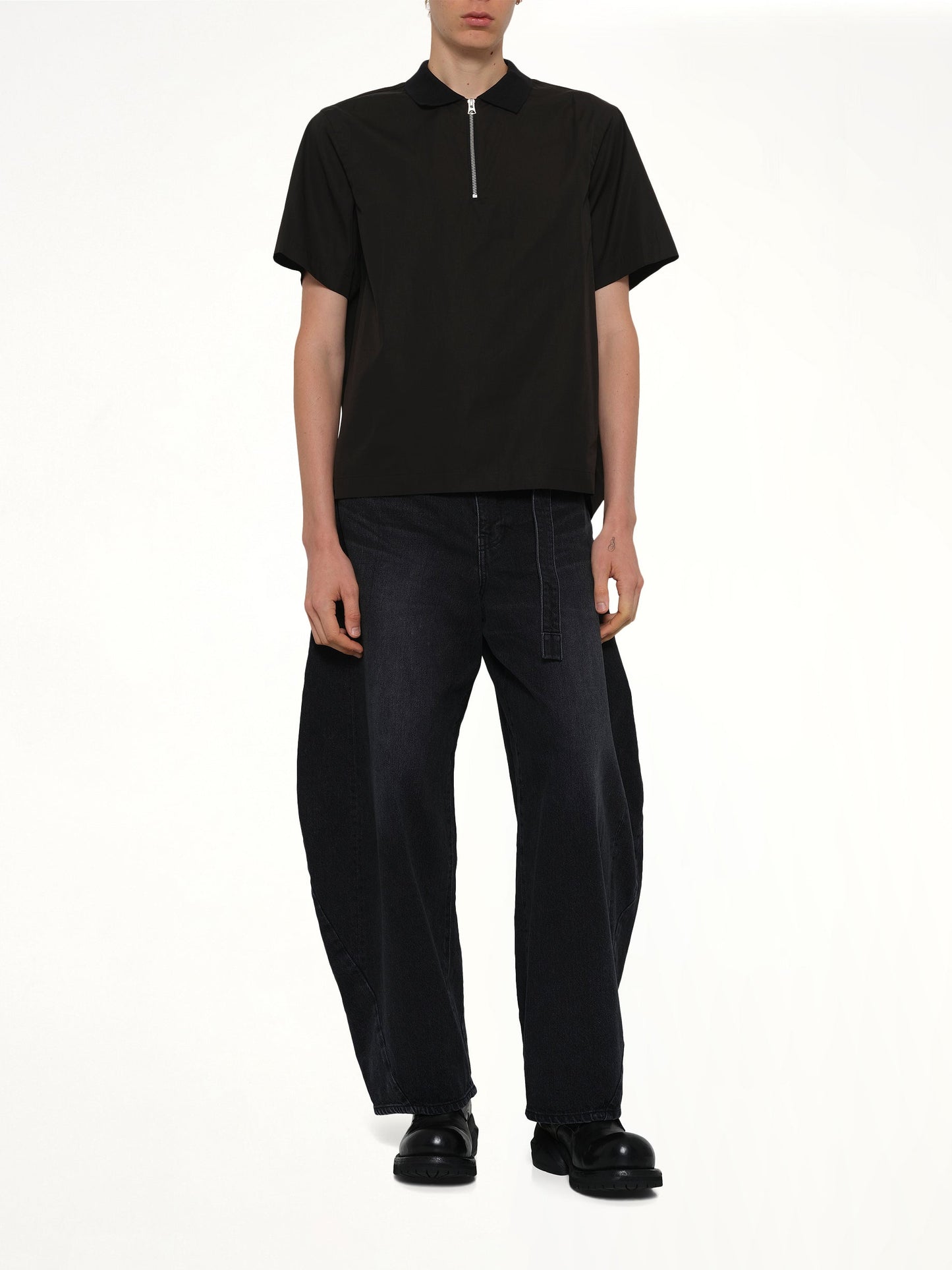SACAI Poplin Pullover (Black)
