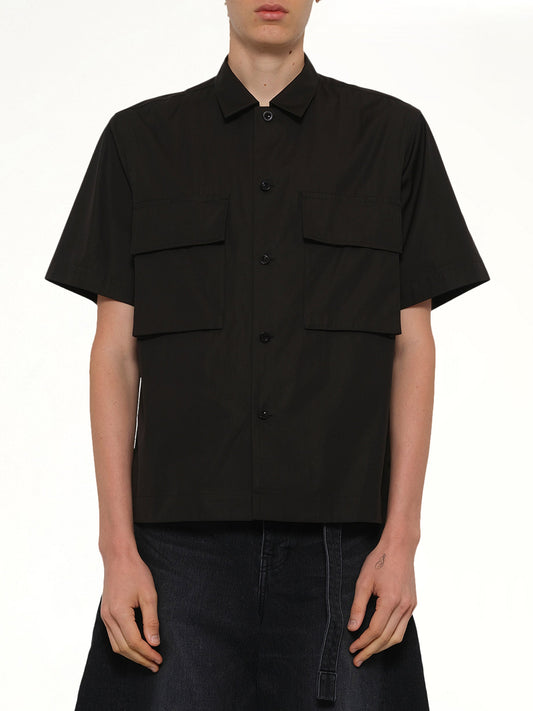 Image of Shirts. Product name - Poplin Shirt in Black colour by brand - SACAI