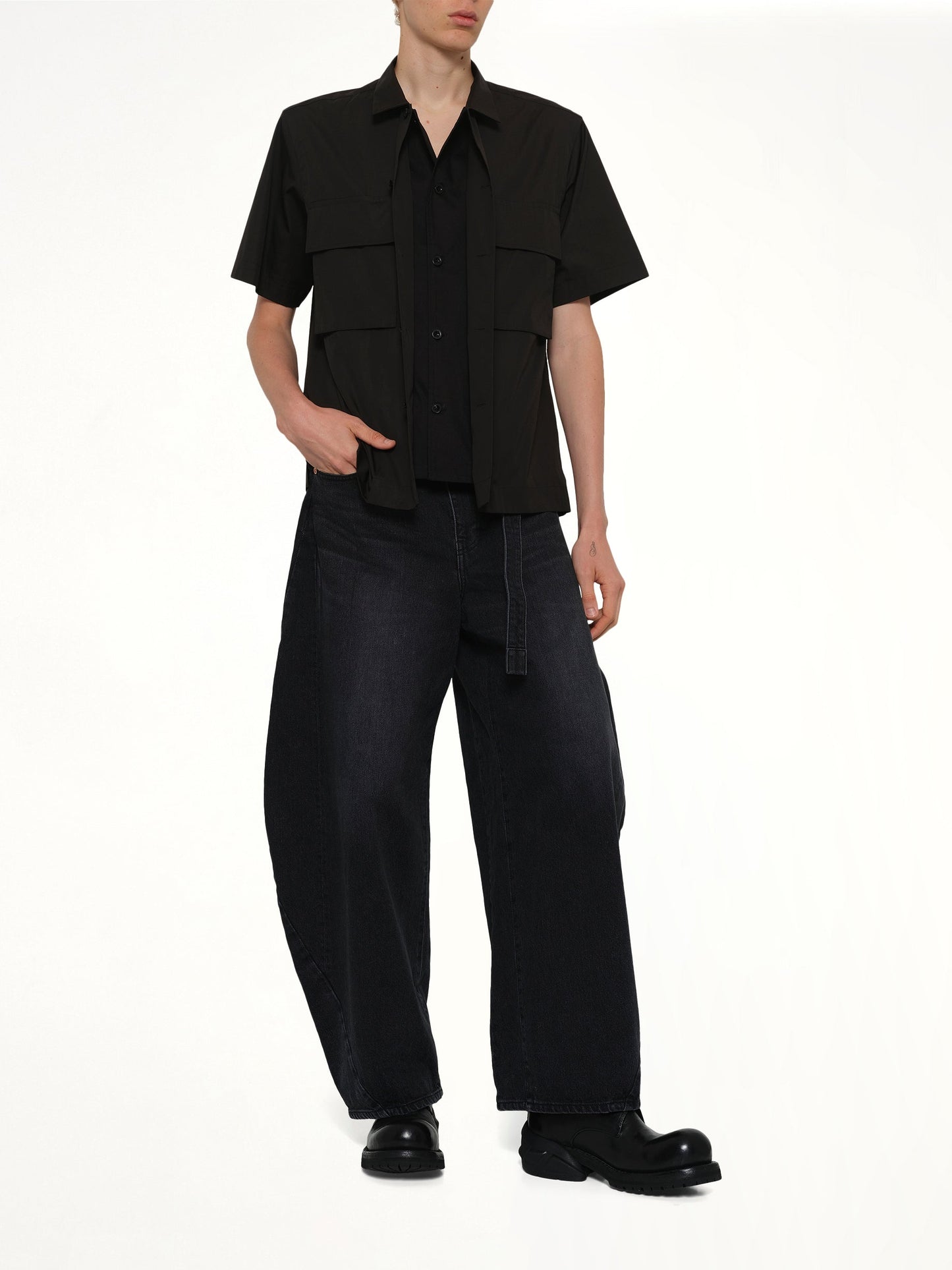 SACAI Poplin Shirt (Black)
