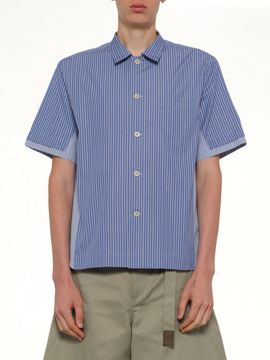 Image of Shirts. Product name - Poplin Shirt in Blue colour by brand - SACAI