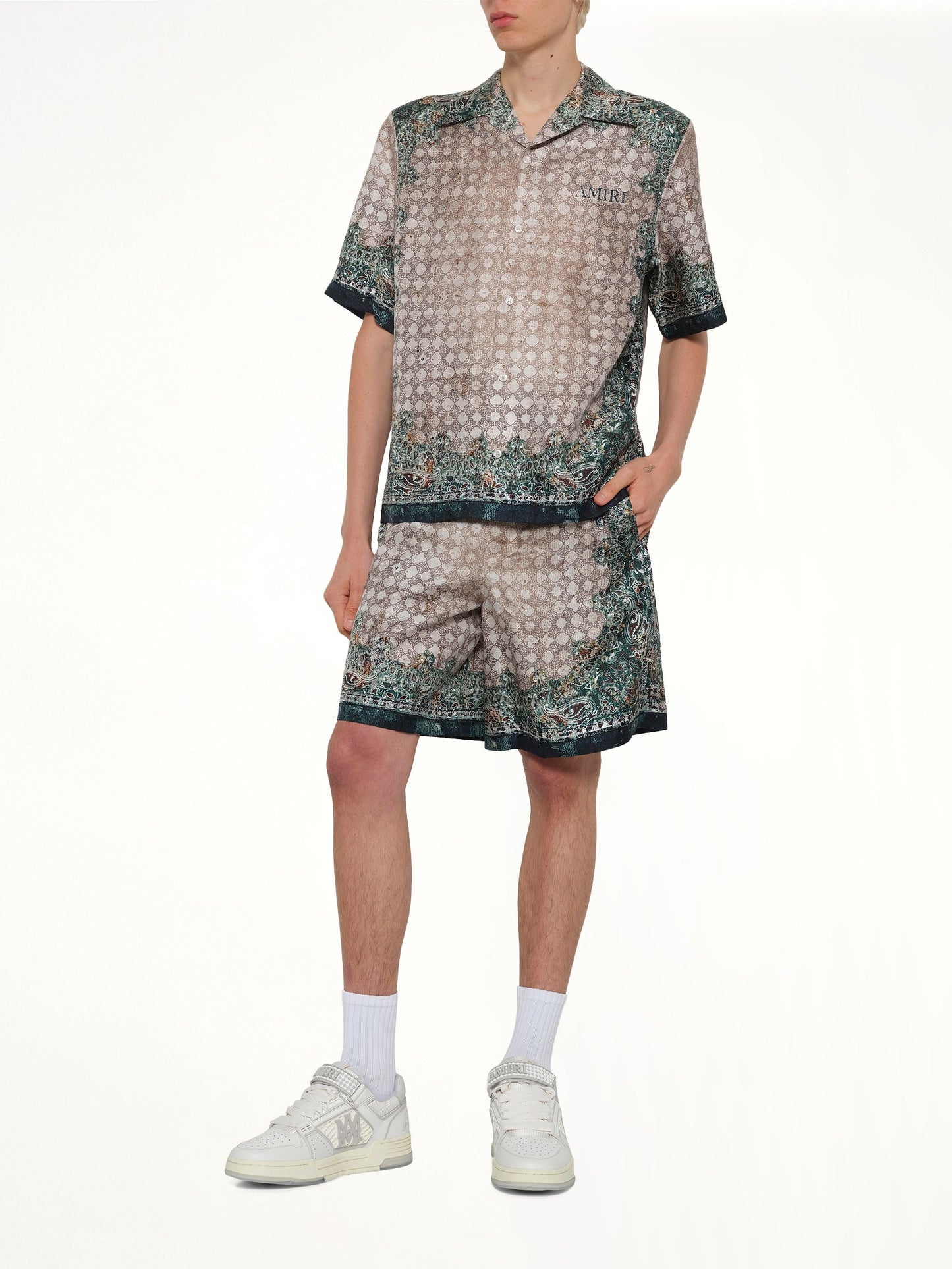 AMIRI Bandana Shorts (Green)