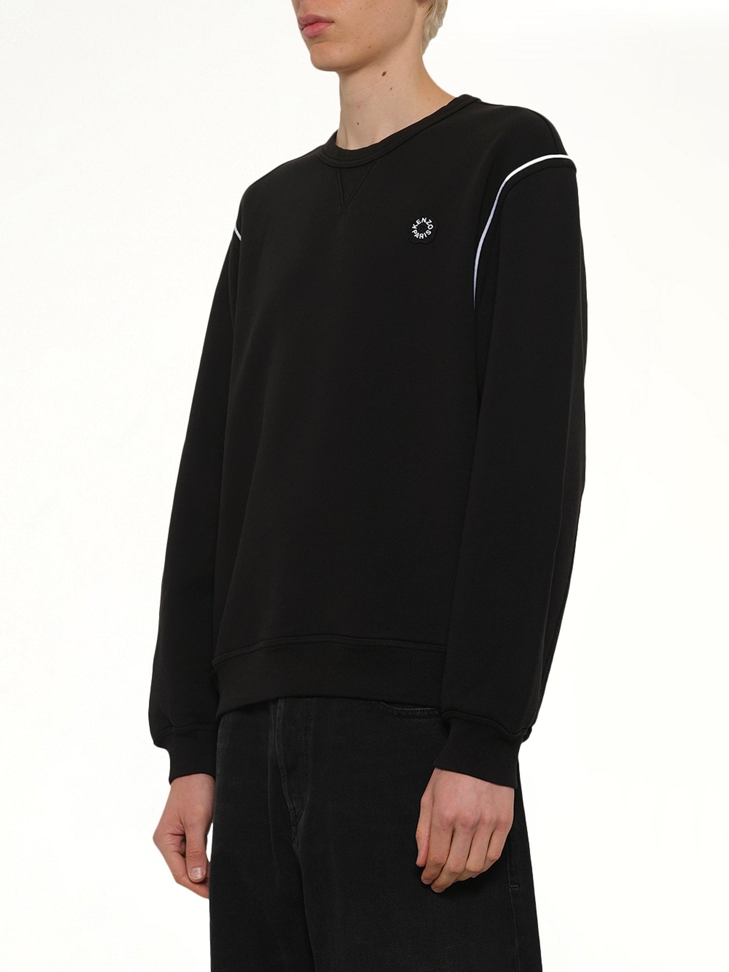 KENZO Boke Flower 2.0 Embroidered Classic Sweatshirt (Black)