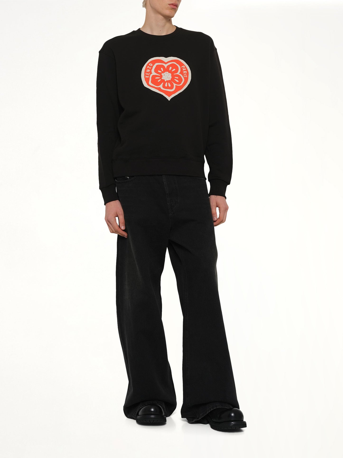 Kenzo Boke Heart Classic Sweatshirt (Black)