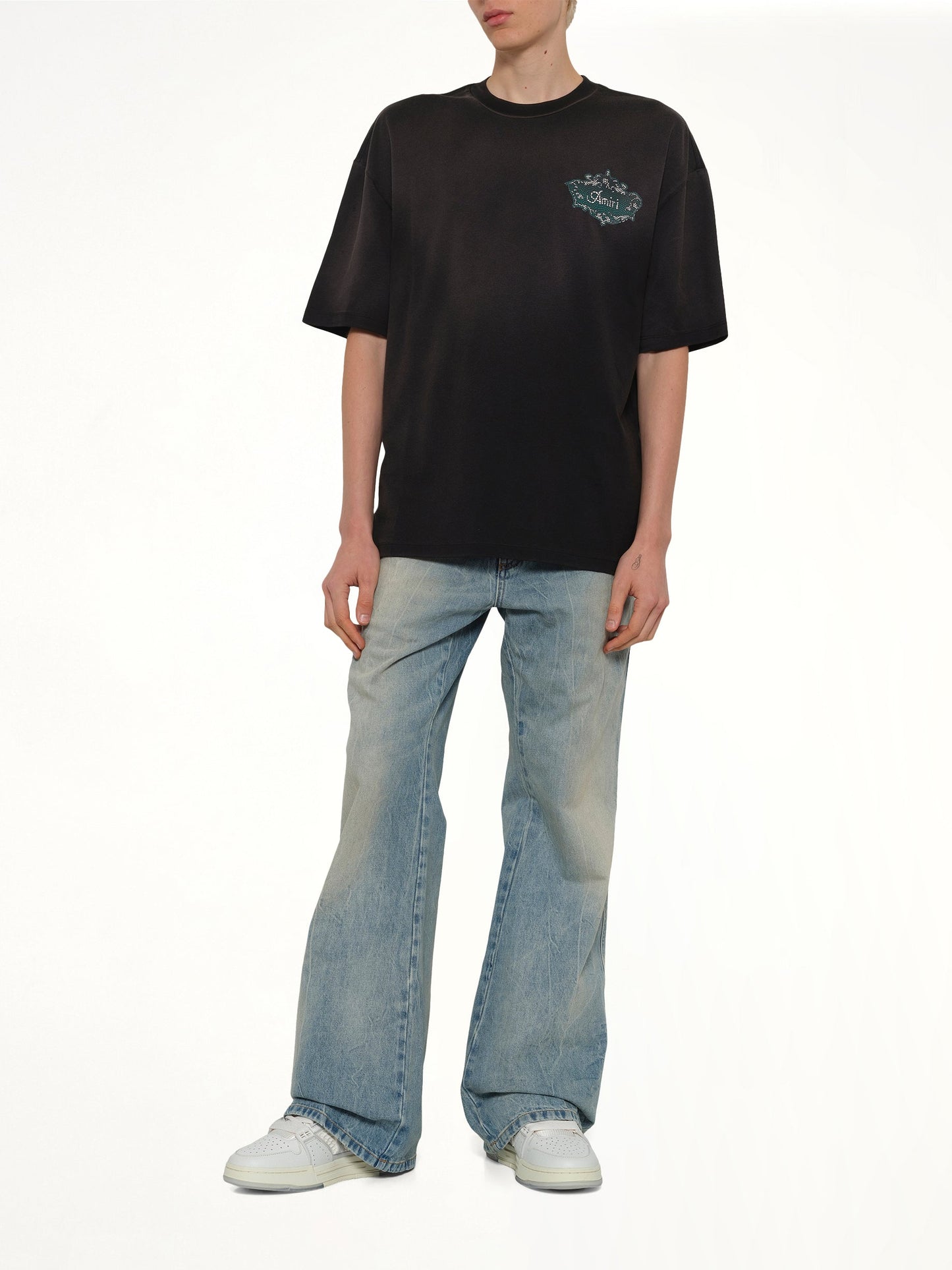 AMIRI Chateau Crest Oversized T-Shirt (Black)