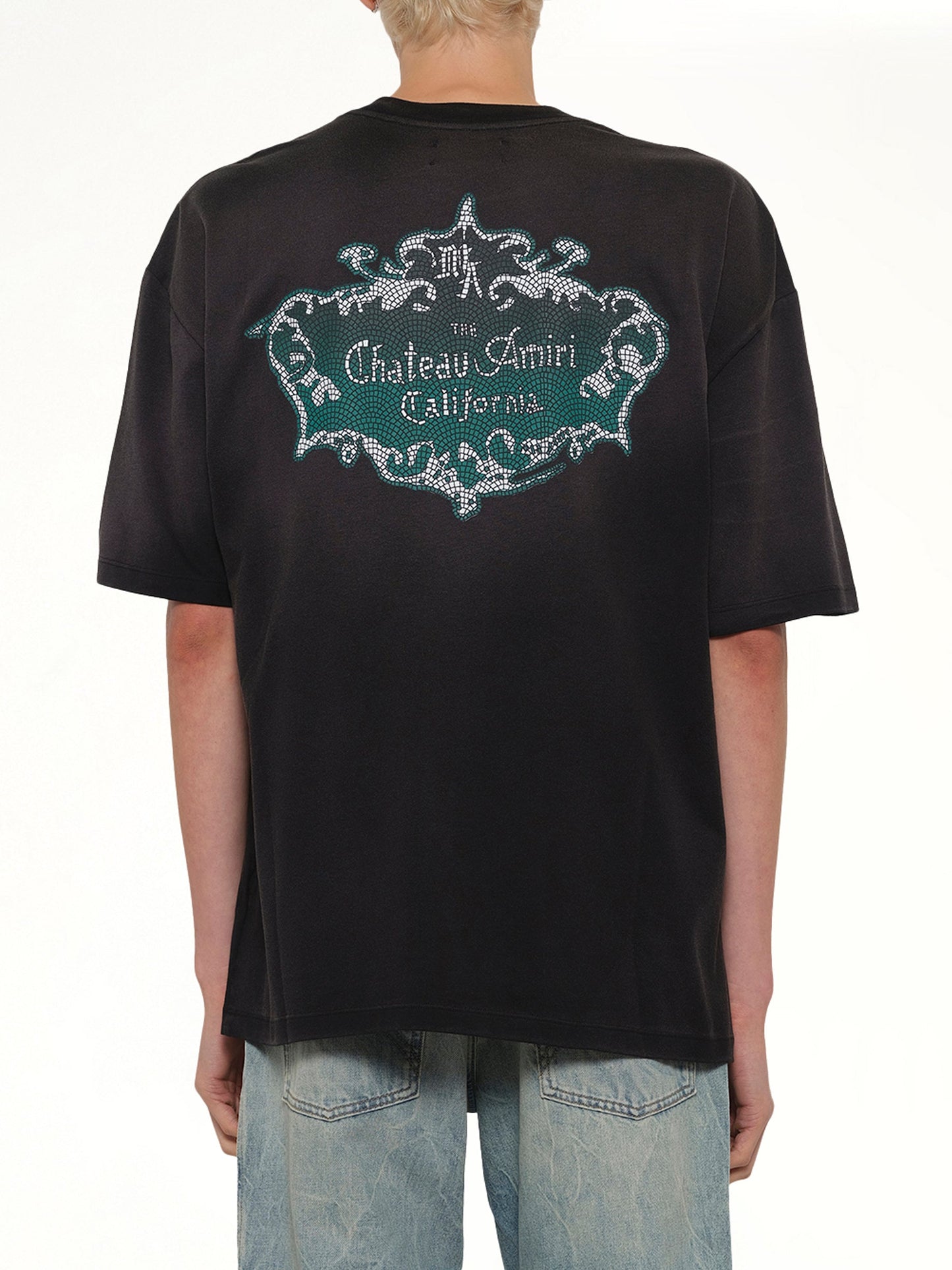 AMIRI Chateau Crest Oversized T-Shirt (Black)