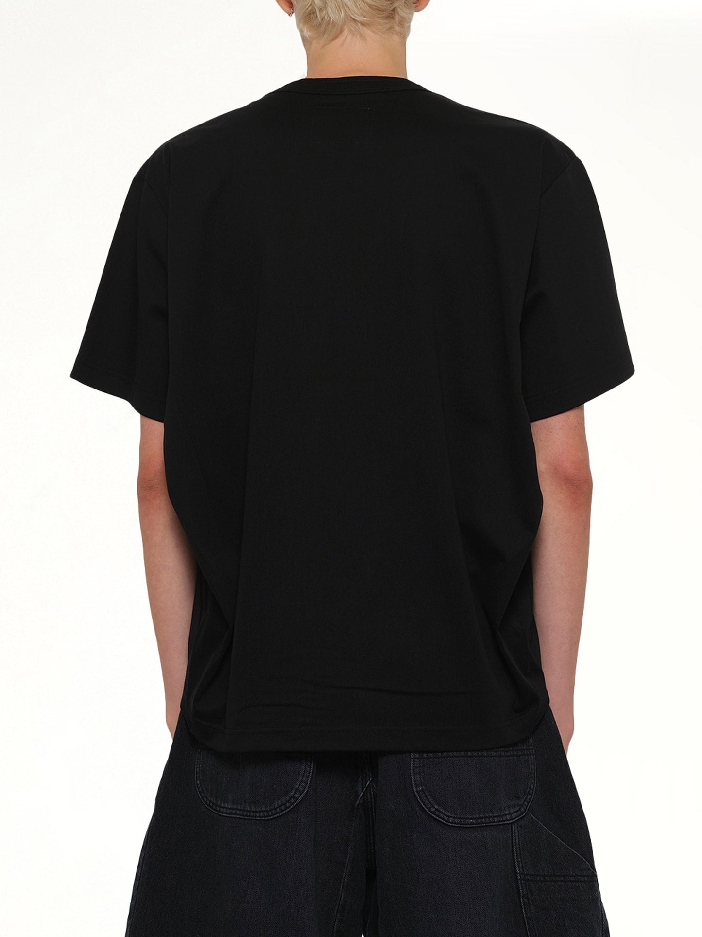 SACAI Cotton Jersey T-Shirt (Black)