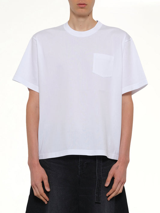 Image of T-Shirts. Product name - Cotton Jersey T-Shirt in White colour by brand - SACAI