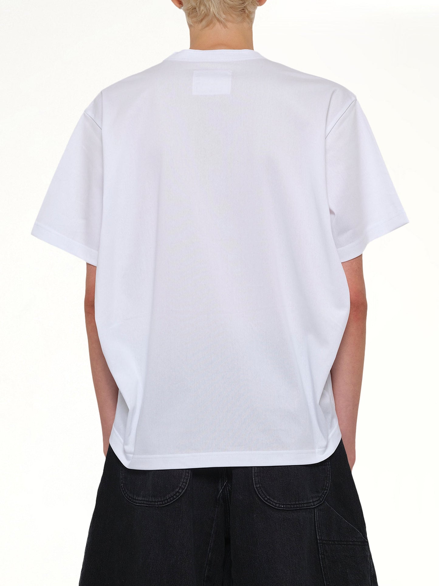 SACAI Cotton Jersey T-Shirt (White)