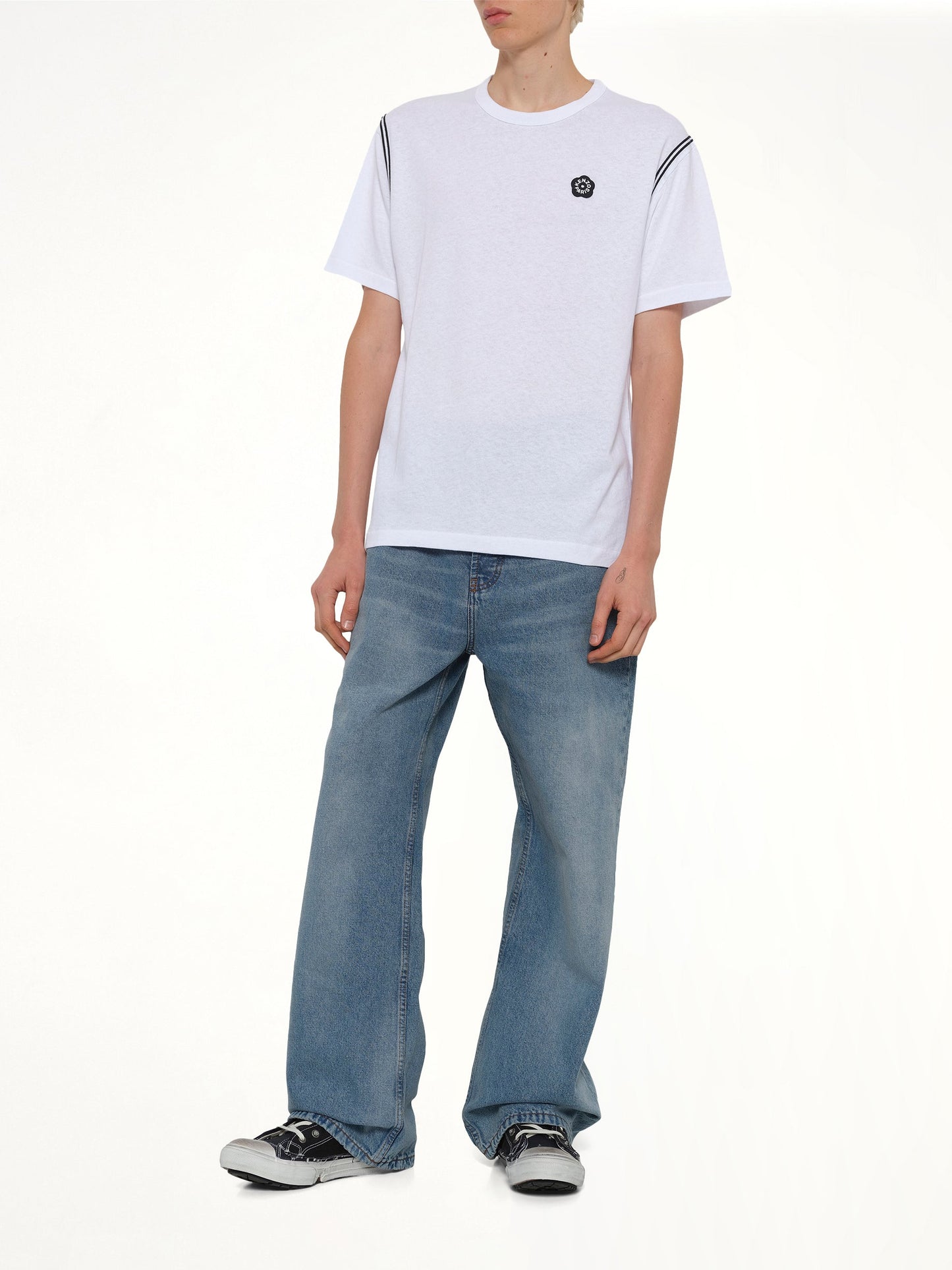 KENZO Gots Boke Flower 2.0 Embroidered Classic T-Shirt (White)