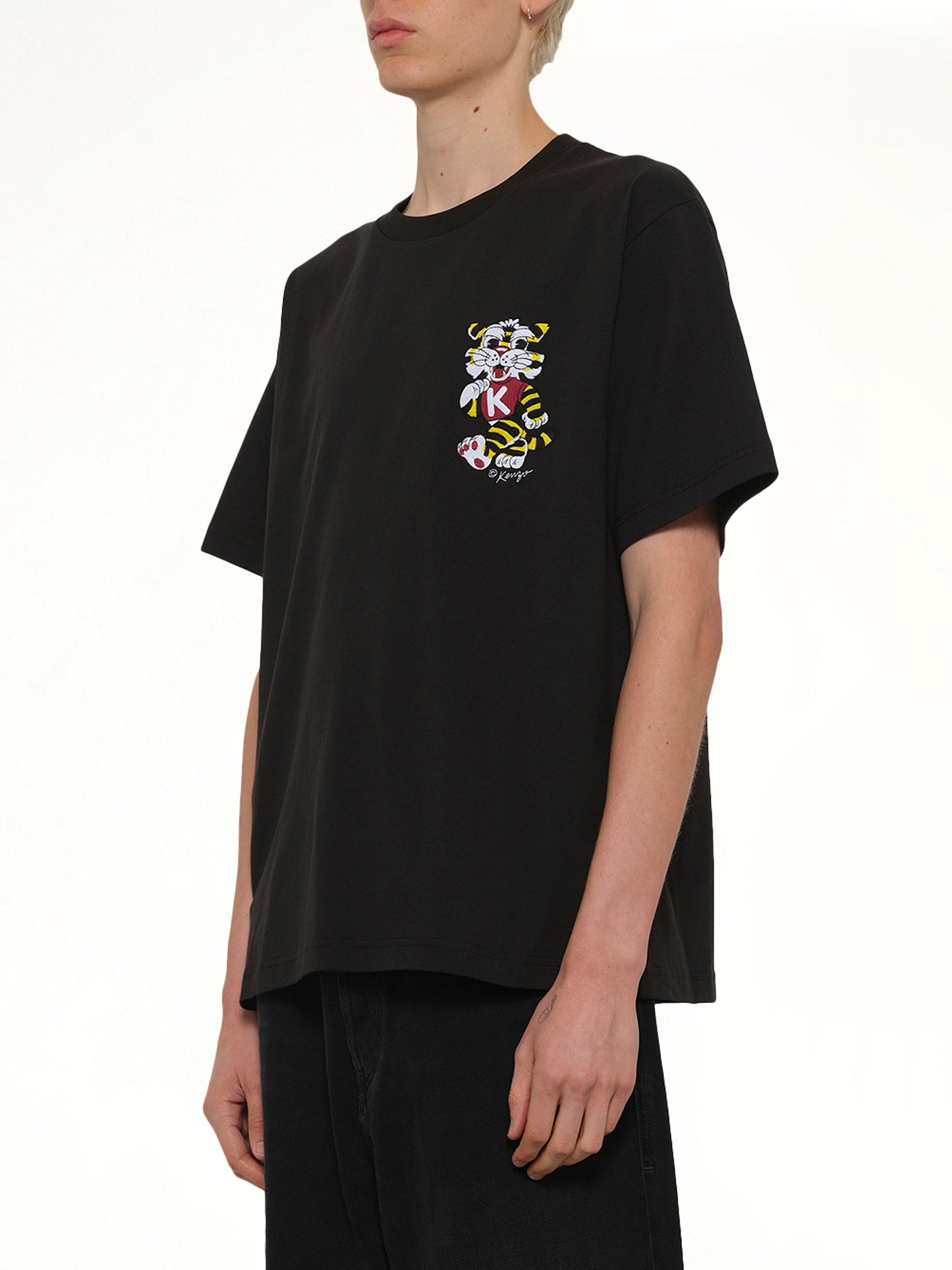 Gots Kenzo Wild Tiger Embroidered Oversize T-Shirt (Black)