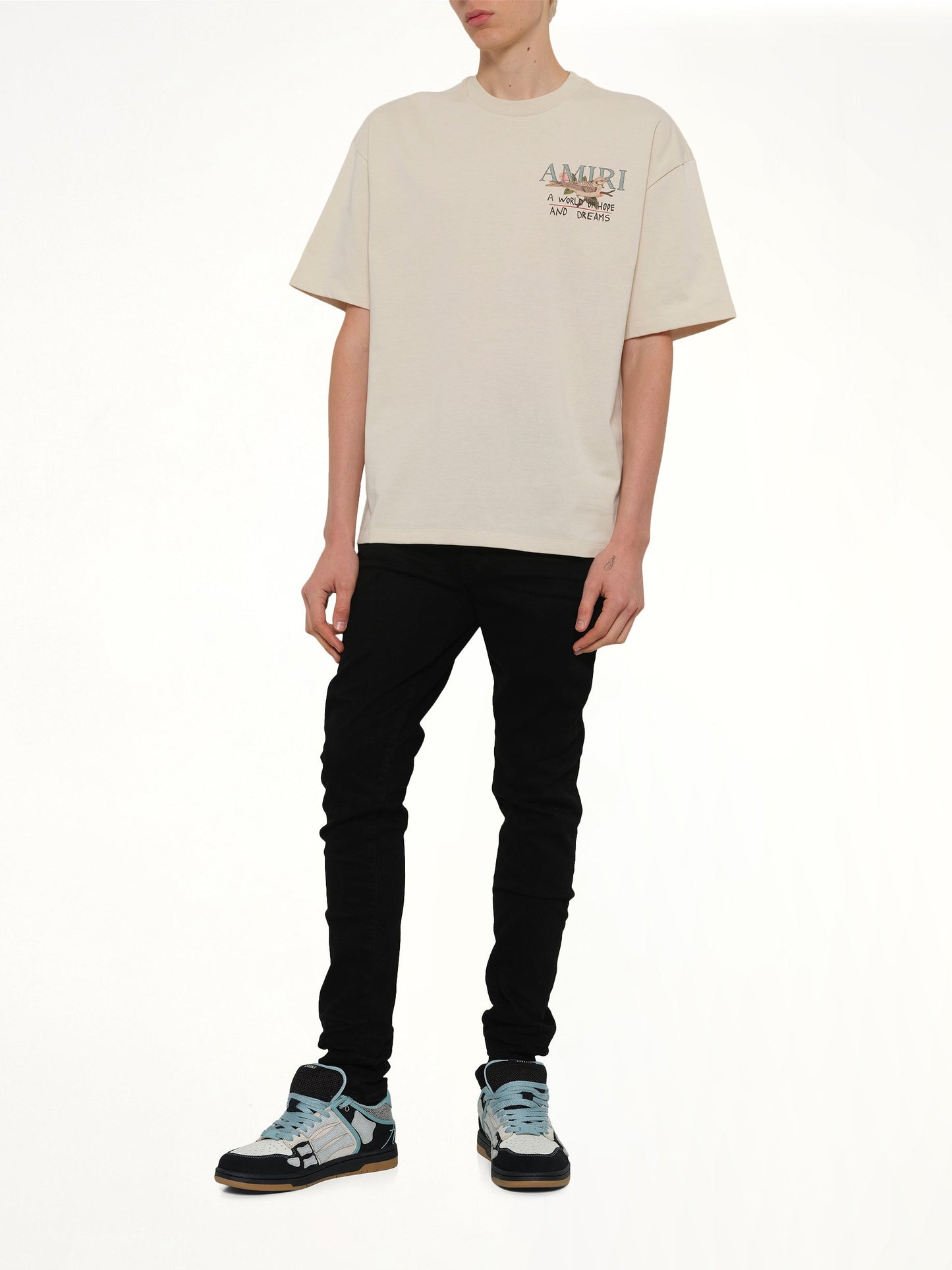 AMIRI Hope and Dreams Oversized T-Shirt (White)