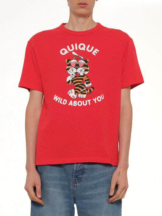 Image of T-Shirts. Product name - Kenzo Cartoon Classic T-Shirt in Red colour by brand - KENZO