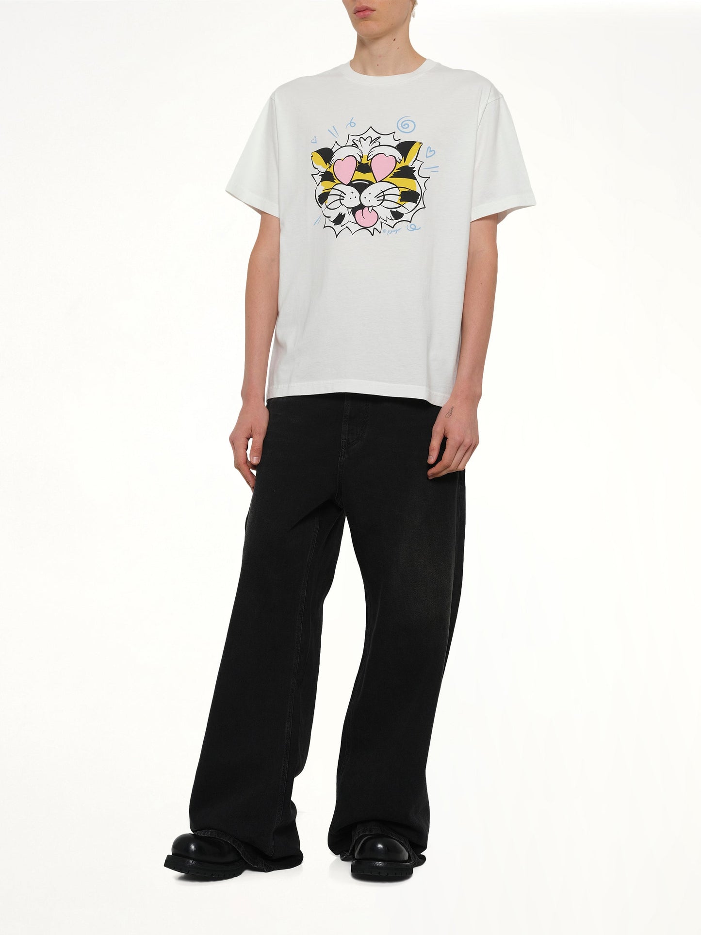 Kenzo Wild Tiger Oversize T-Shirt (White)