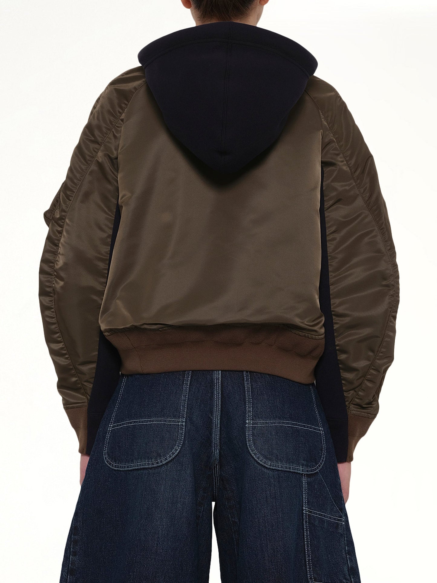 SACAI Sponge Sweat Twist Hoodie (Navy)
