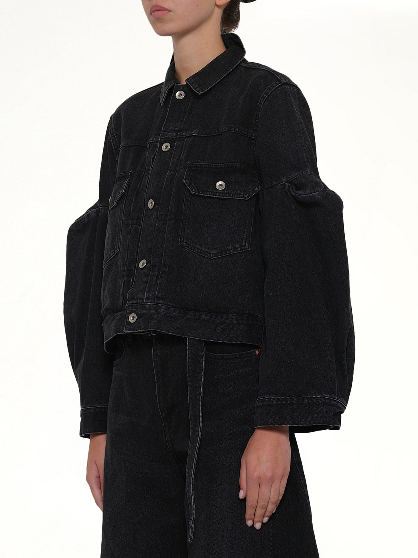 SACAI Denim Jacket (Black)