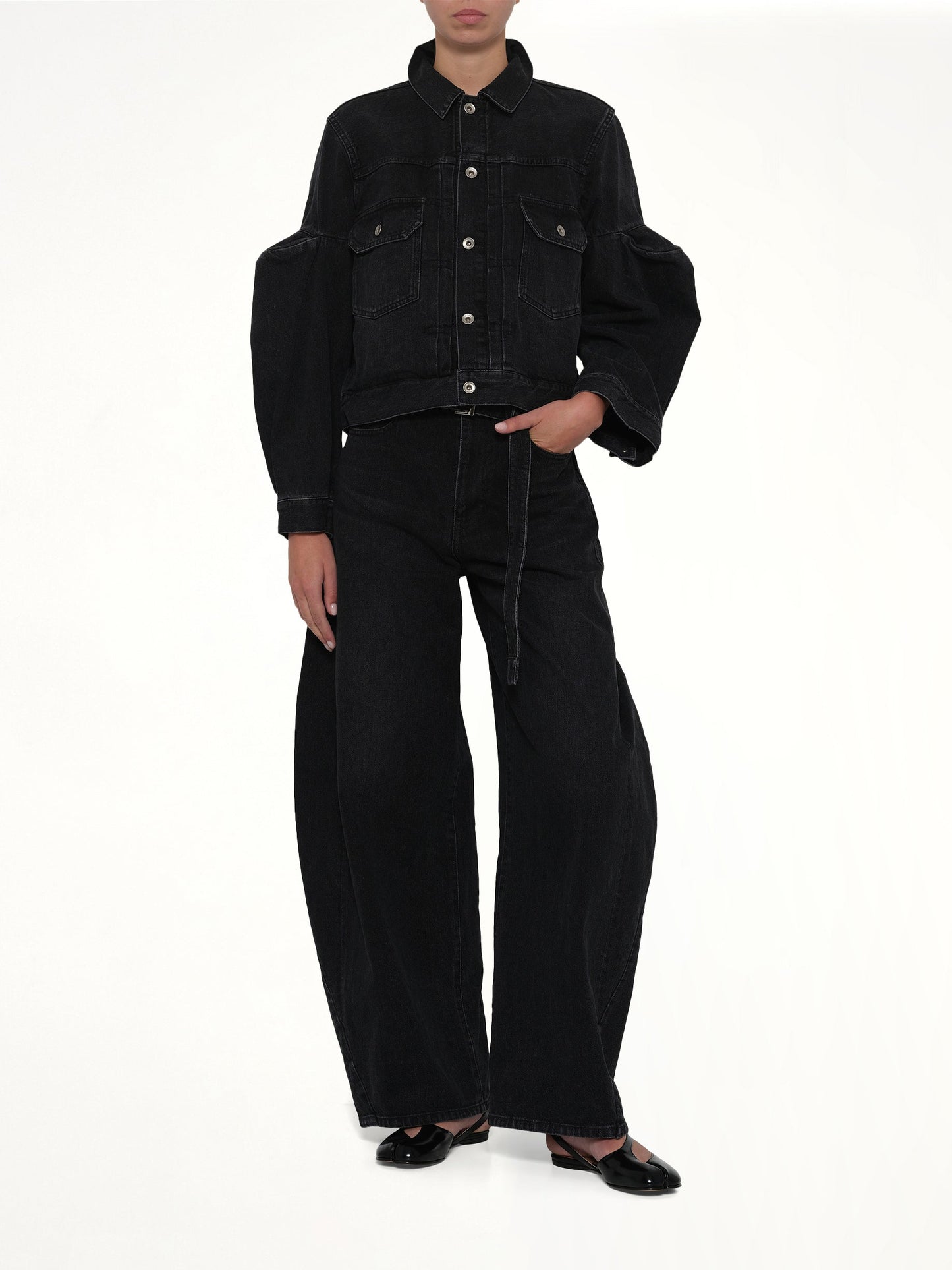 SACAI Denim Jacket (Black)