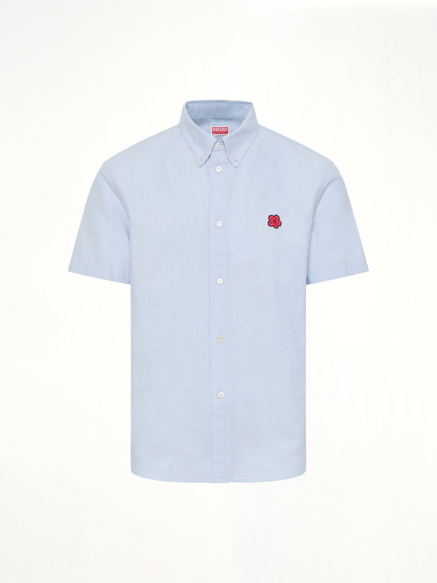 KENZO Boke Flower Crest Short Sleeve Shirt (Blue)