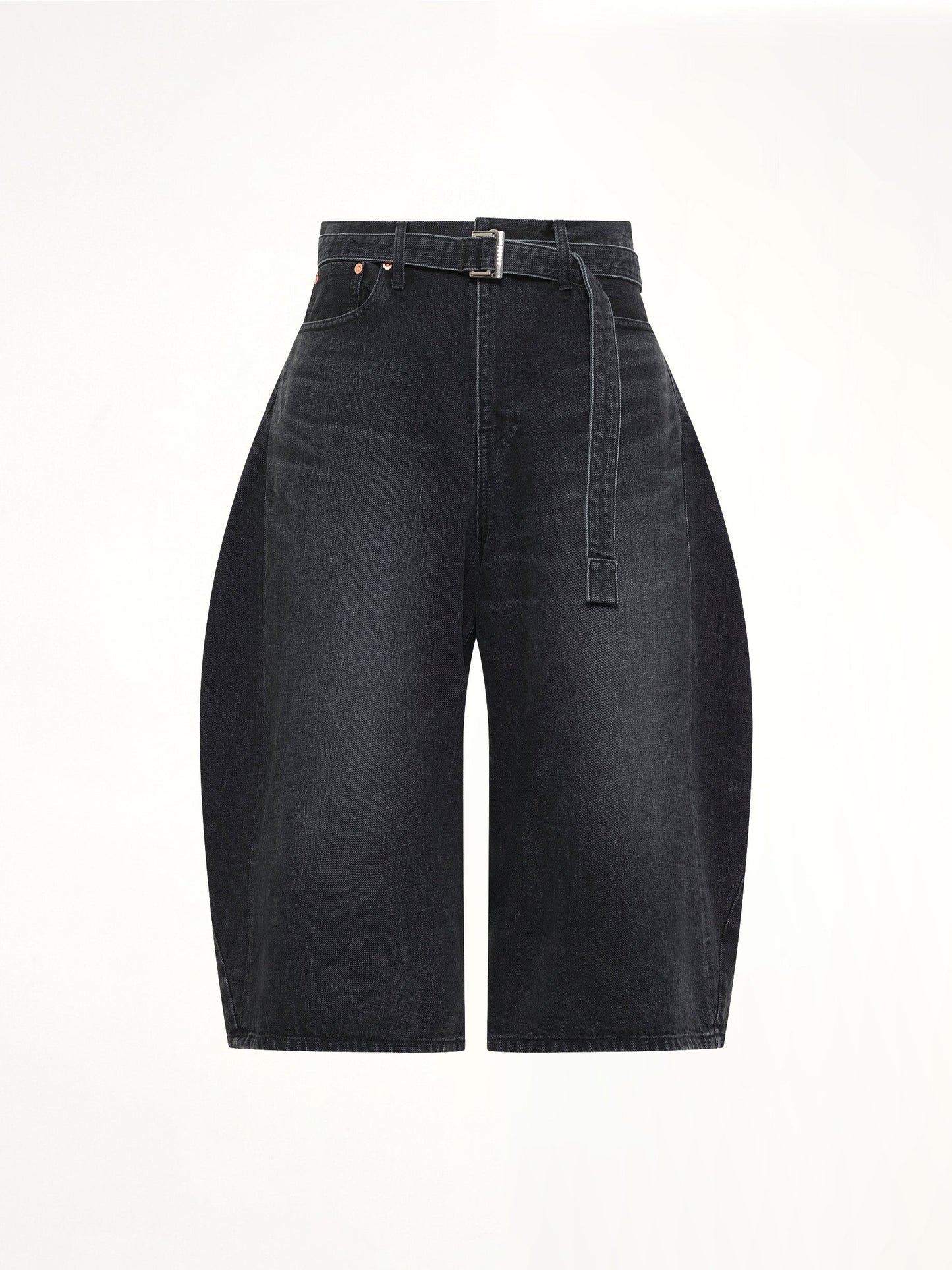 SACAI Denim Bermuda (Black)