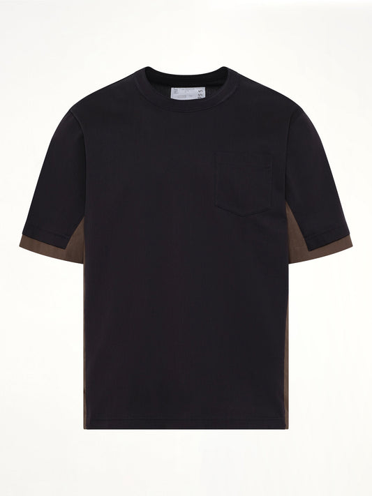 SACAI Cotton Typewriter x Cotton Jersey T-Shirt (Navy)