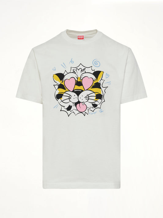 Kenzo Wild Tiger Oversize T-Shirt (White)