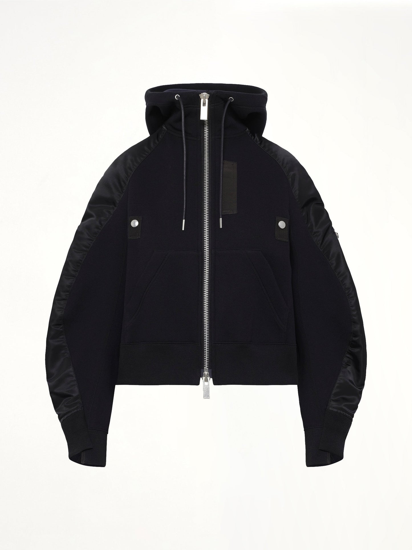 SACAI Sponge Sweat Twist Hoodie (Black)
