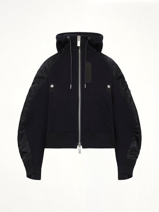 SACAI Sponge Sweat Twist Hoodie (Black)