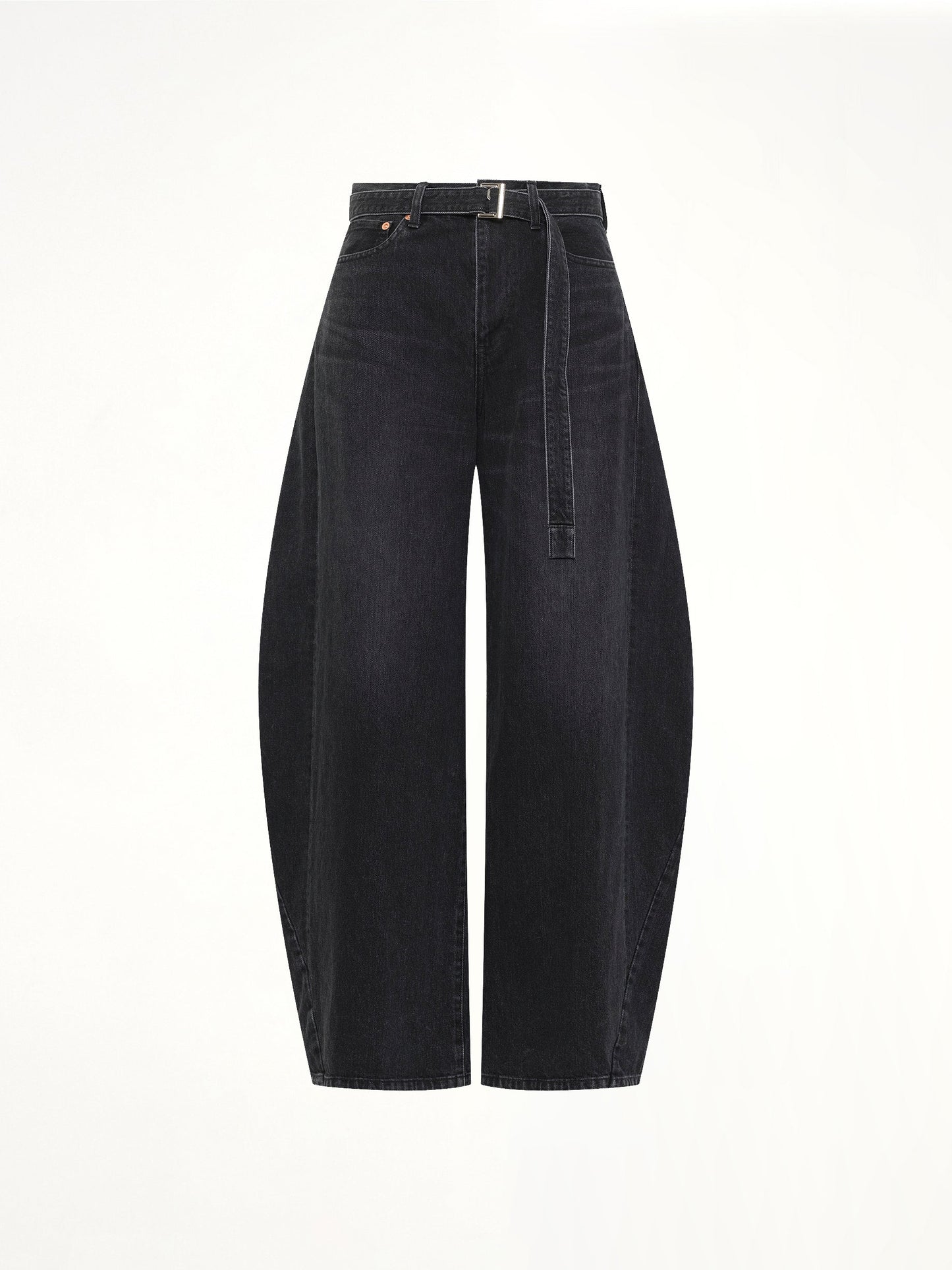 SACAI Barrel Denim Pants (Black)