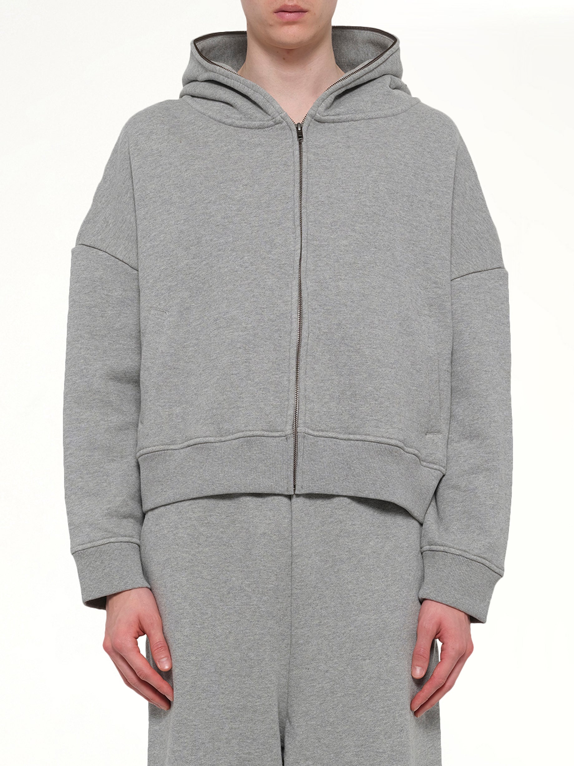 Image of Others. Product name - Eternal Zip in Grey colour by brand - ENTIRE STUDIOS