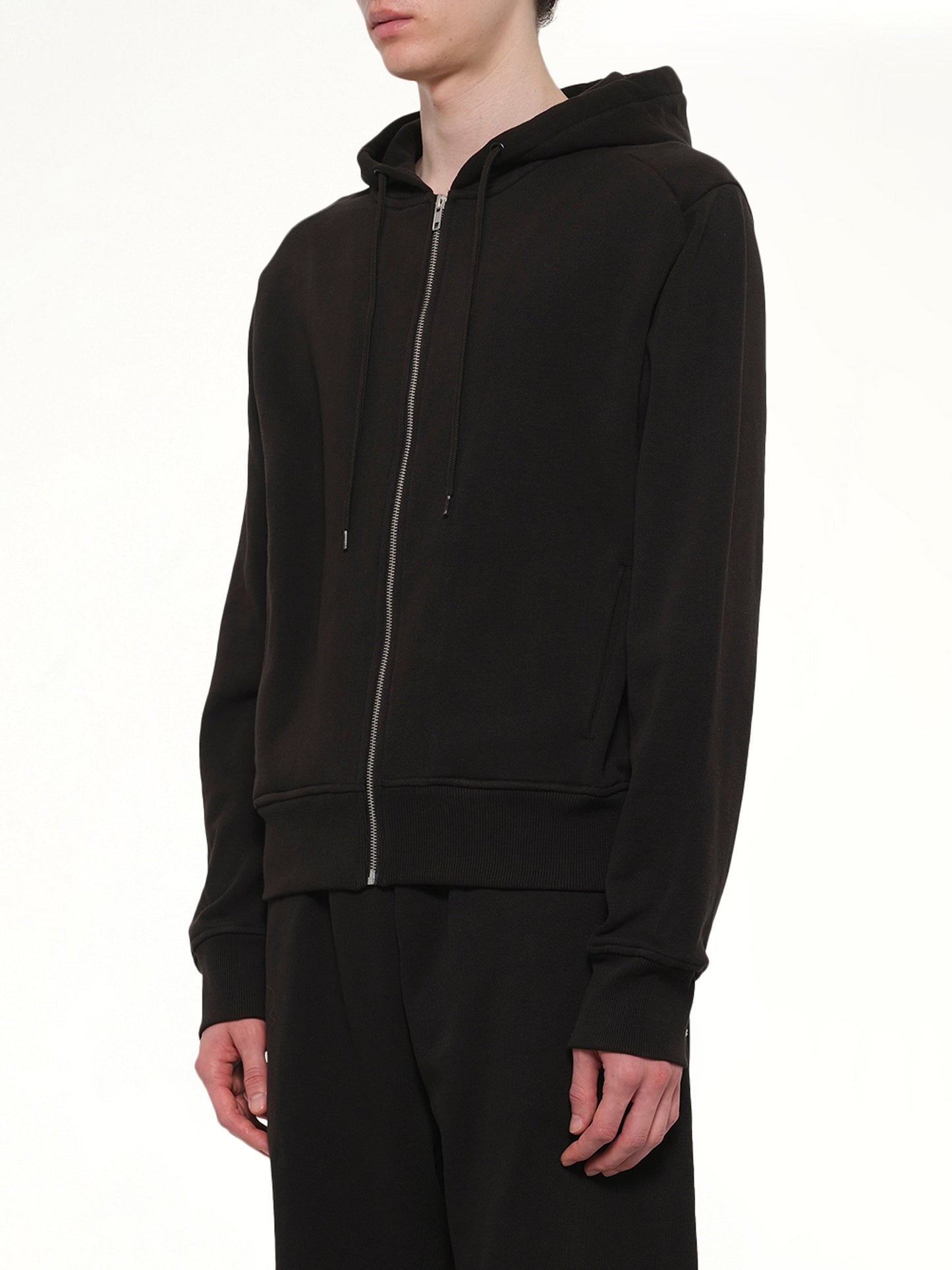 ENTIRE STUDIOS Slim Zip Up (Black)