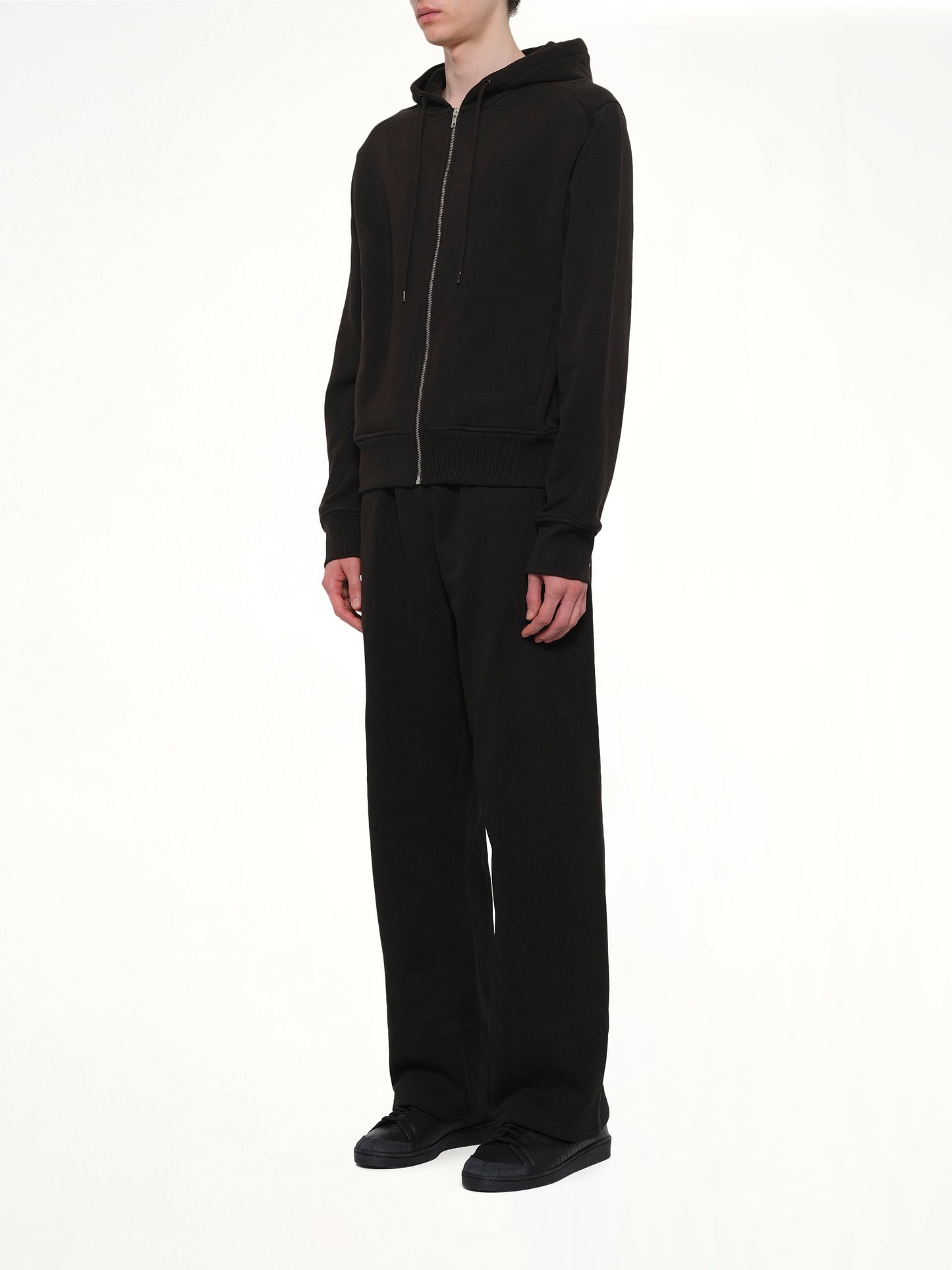 ENTIRE STUDIOS Slim Zip Up (Black)