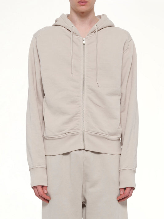 Image of Others. Product name - Slim Zip Up in White colour by brand - ENTIRE STUDIOS