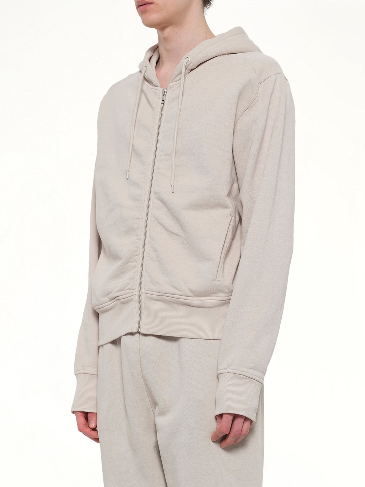 ENTIRE STUDIOS Slim Zip Up (White)