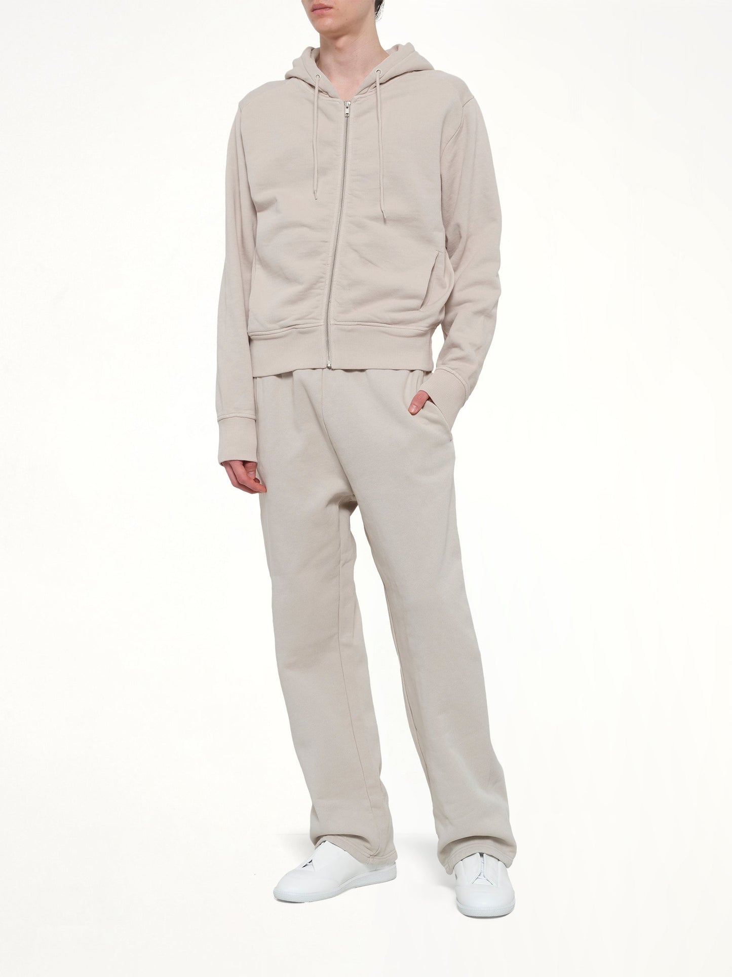 ENTIRE STUDIOS Slim Zip Up (White)