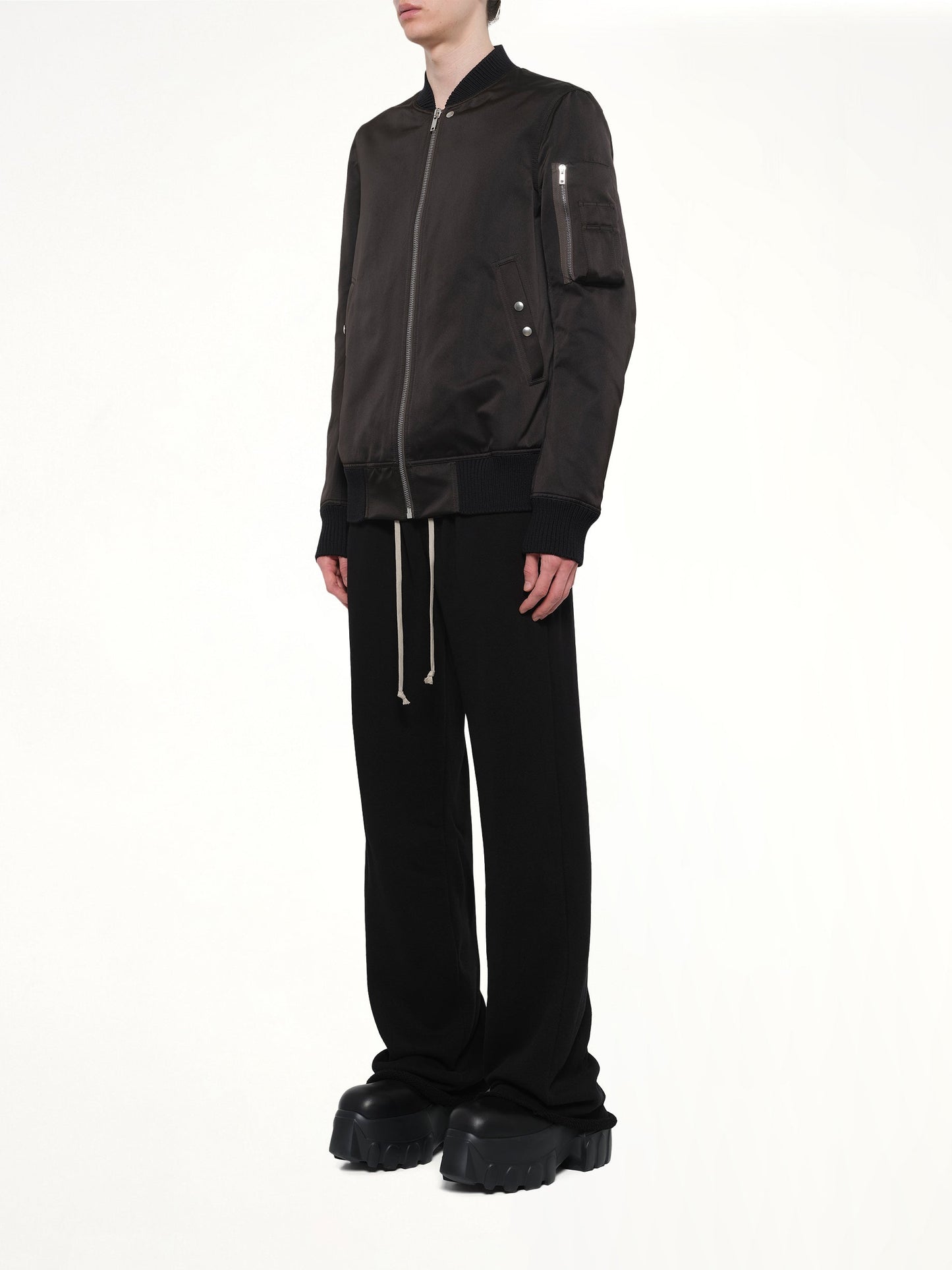 RICK OWENS Classic Flight Jacket (Black)