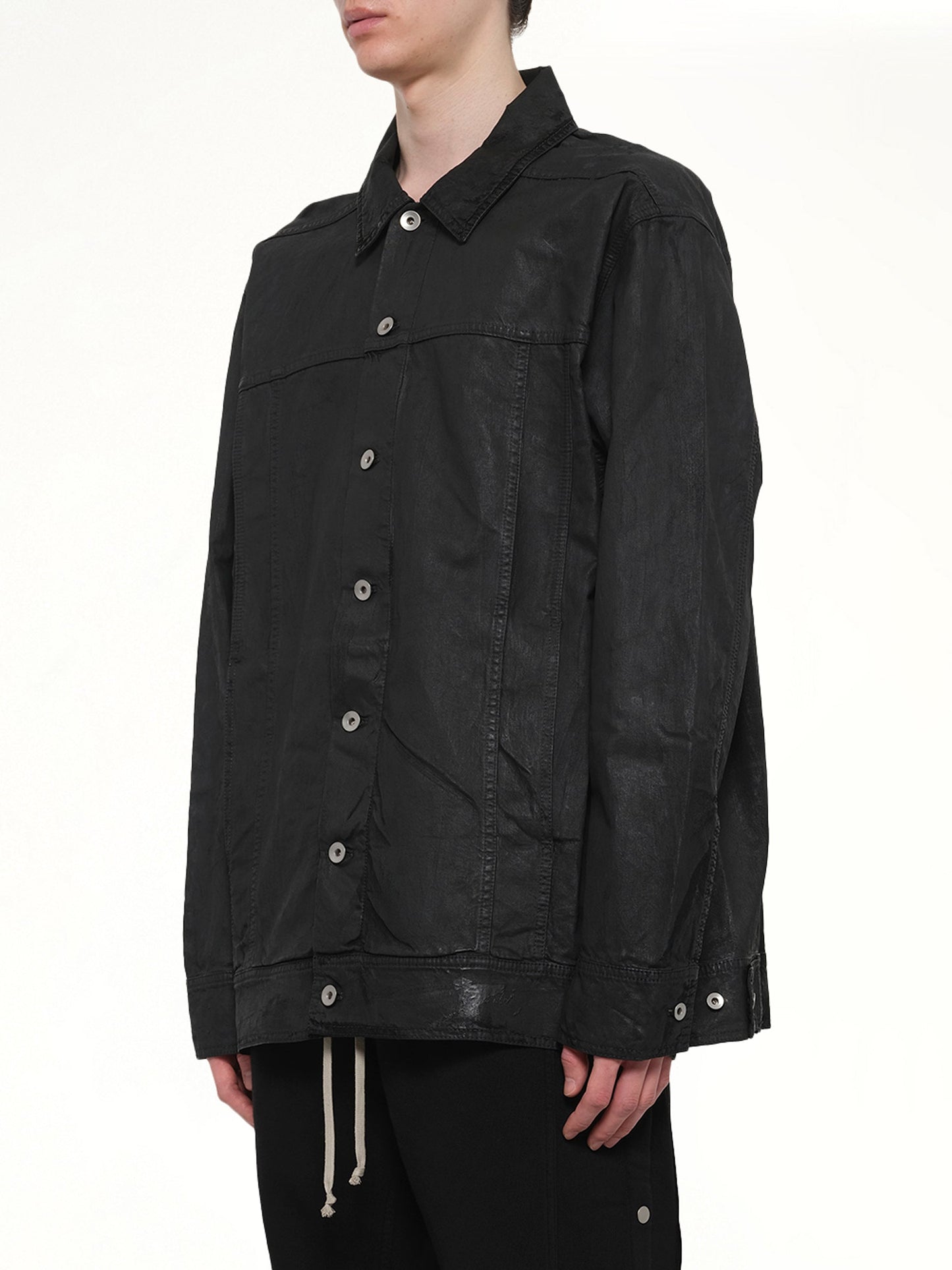 RICK OWENS DRKSHDW Jumbo Worker Jacket (Black)