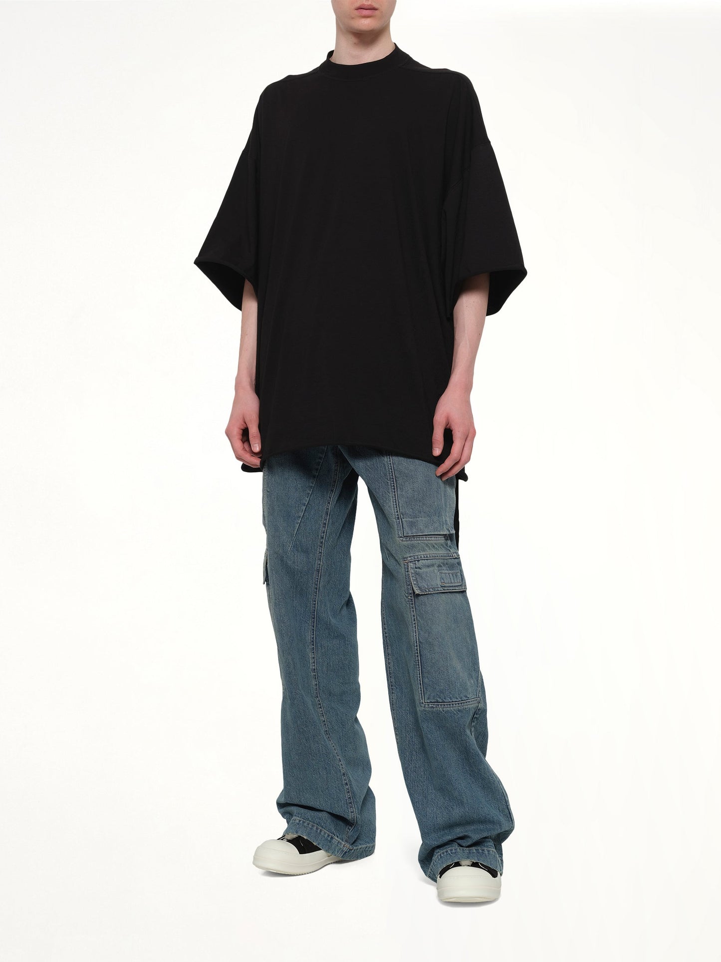RICK OWENS DRKSHDW Double Cargo Jeans (Blue)