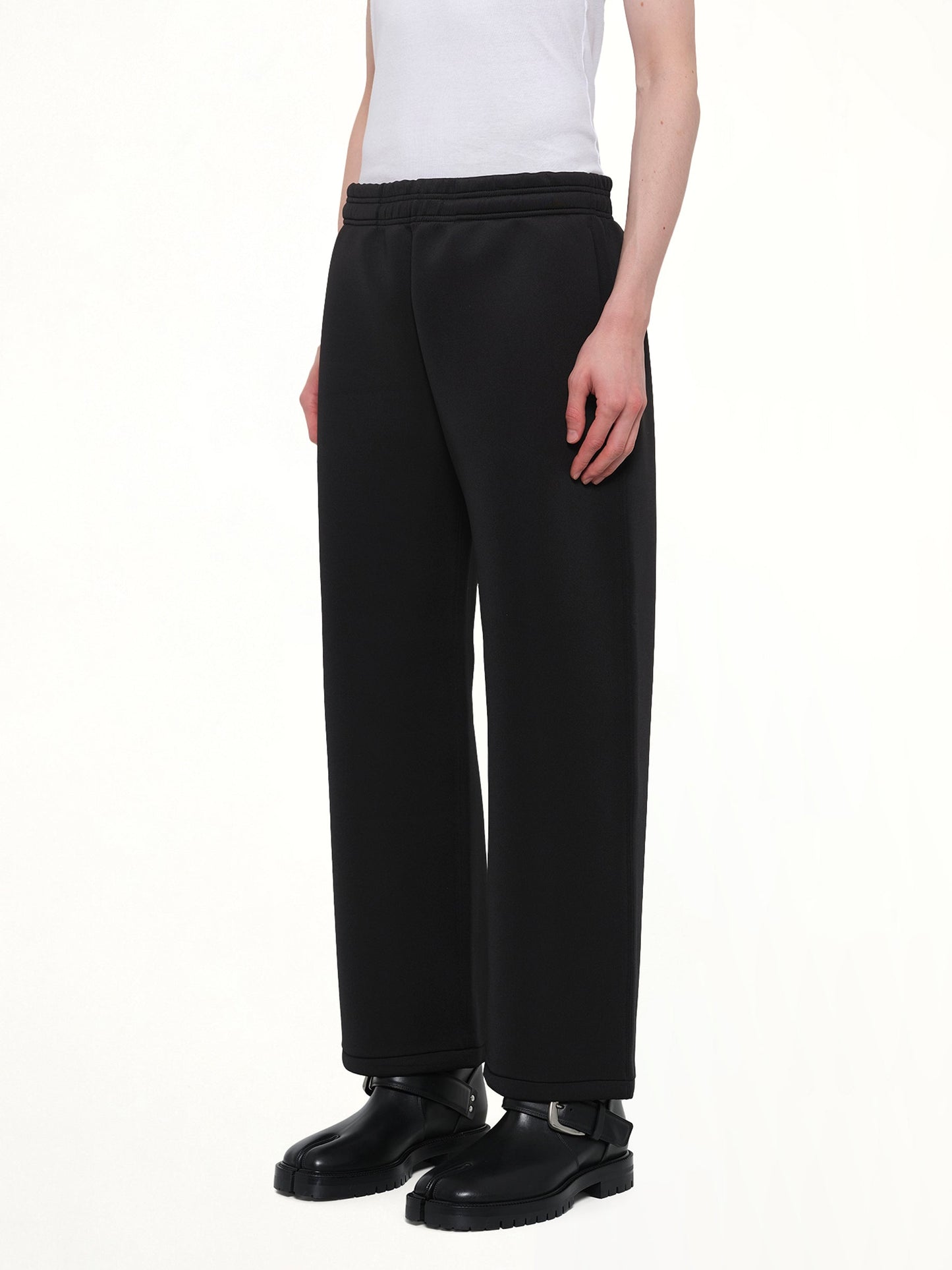ENTIRE STUDIOS Straight Leg Scuba Sweatpants (Black)