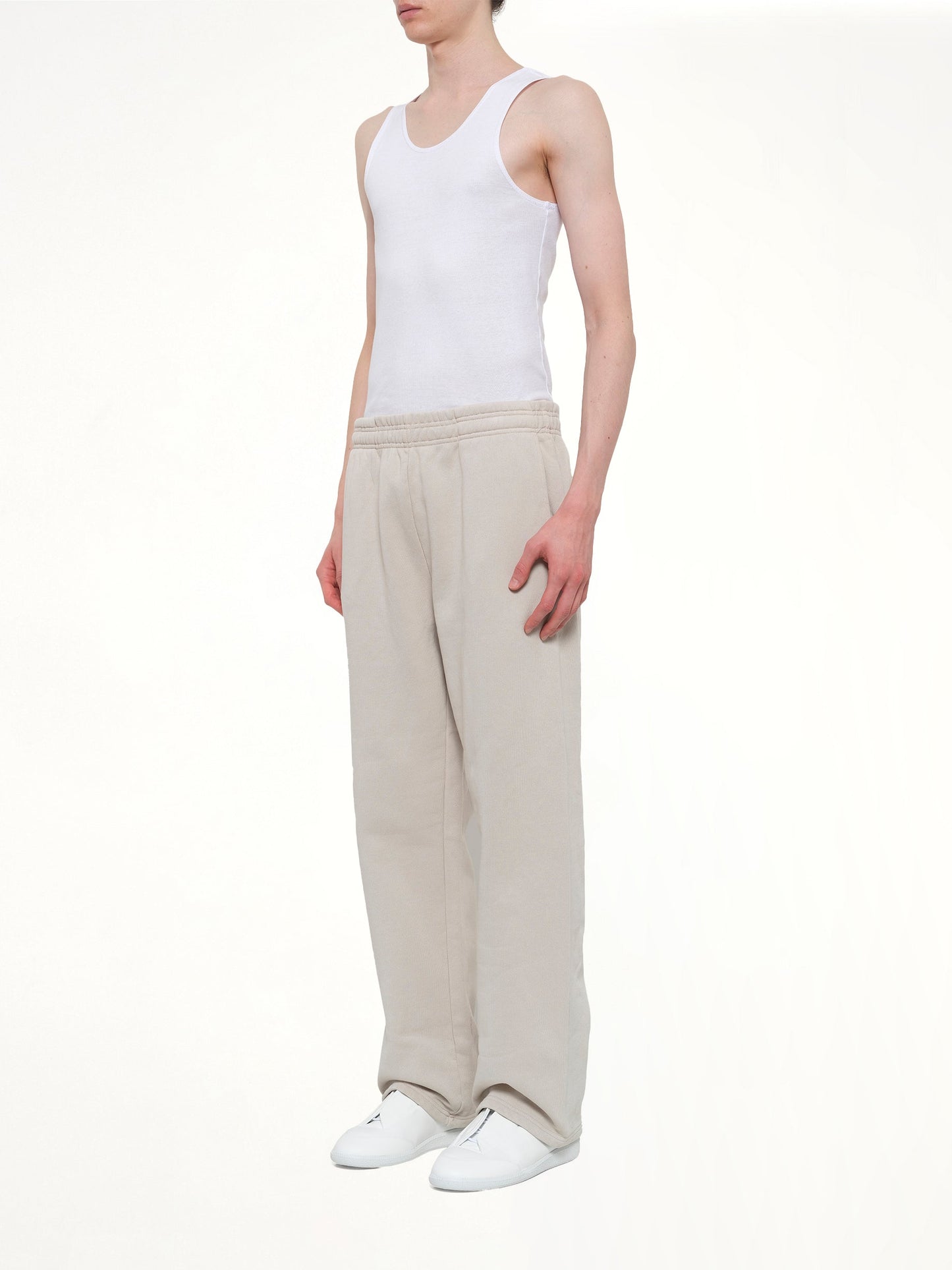 ENTIRE STUDIOS Straight Leg Sweatpant (White)