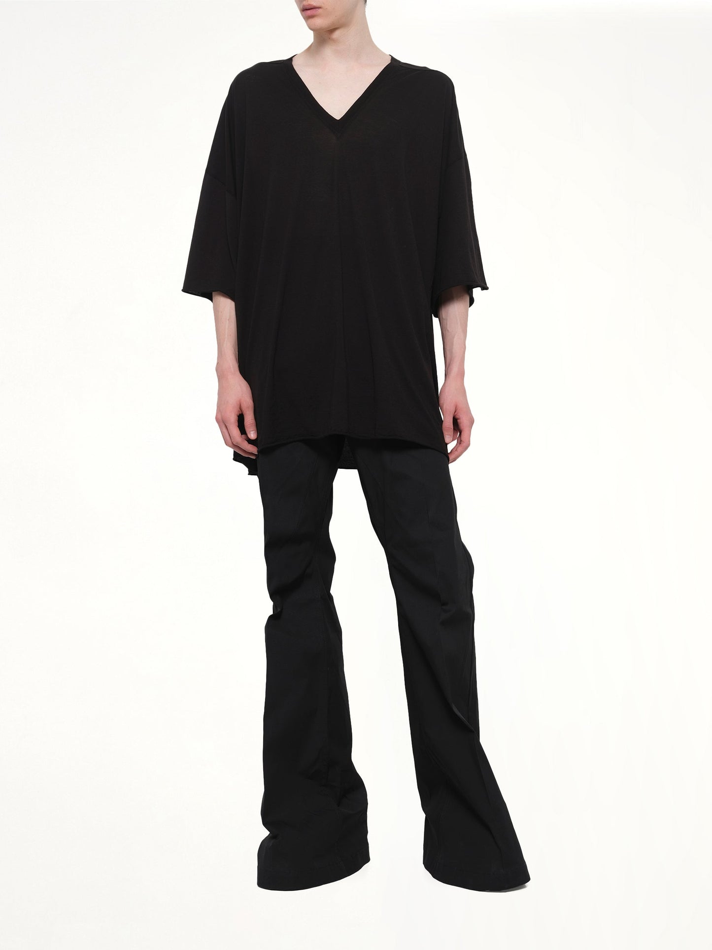 RICK OWENS Cotton Poplin Bolan Bootcut (Black)