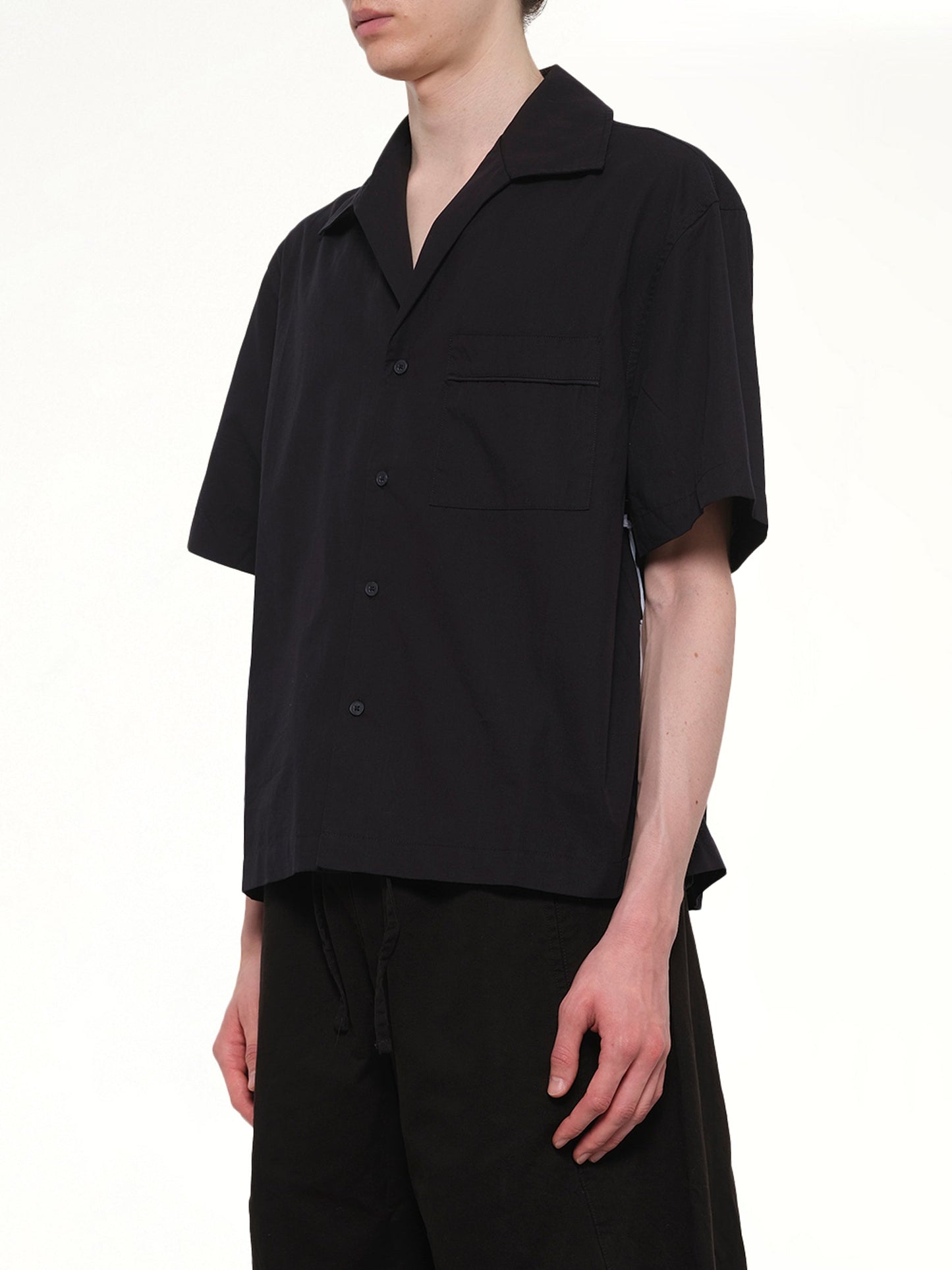 ENTIRE STUDIOS SS Pajyama Shirt (Black)