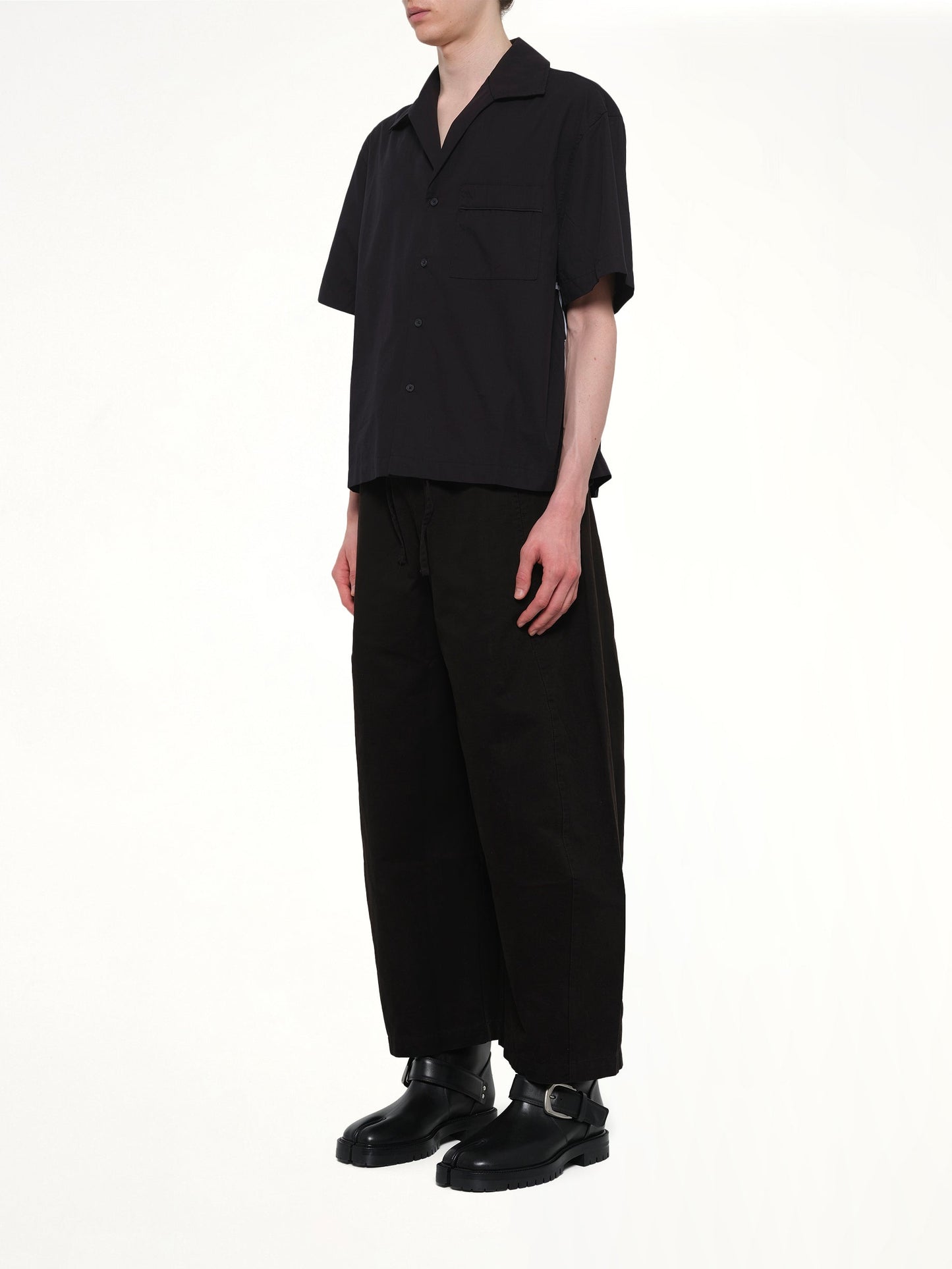 ENTIRE STUDIOS SS Pajyama Shirt (Black)