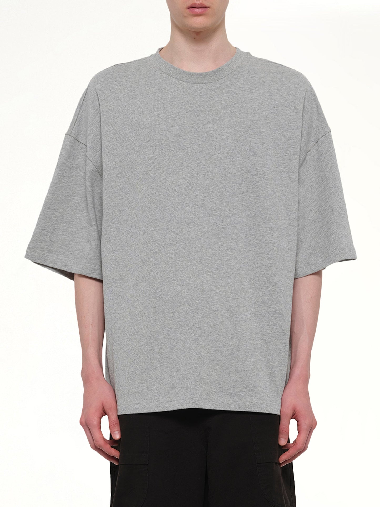 Image of T-Shirts. Product name - Heavy Boxy T-Shirt in Grey colour by brand - ENTIRE STUDIOS