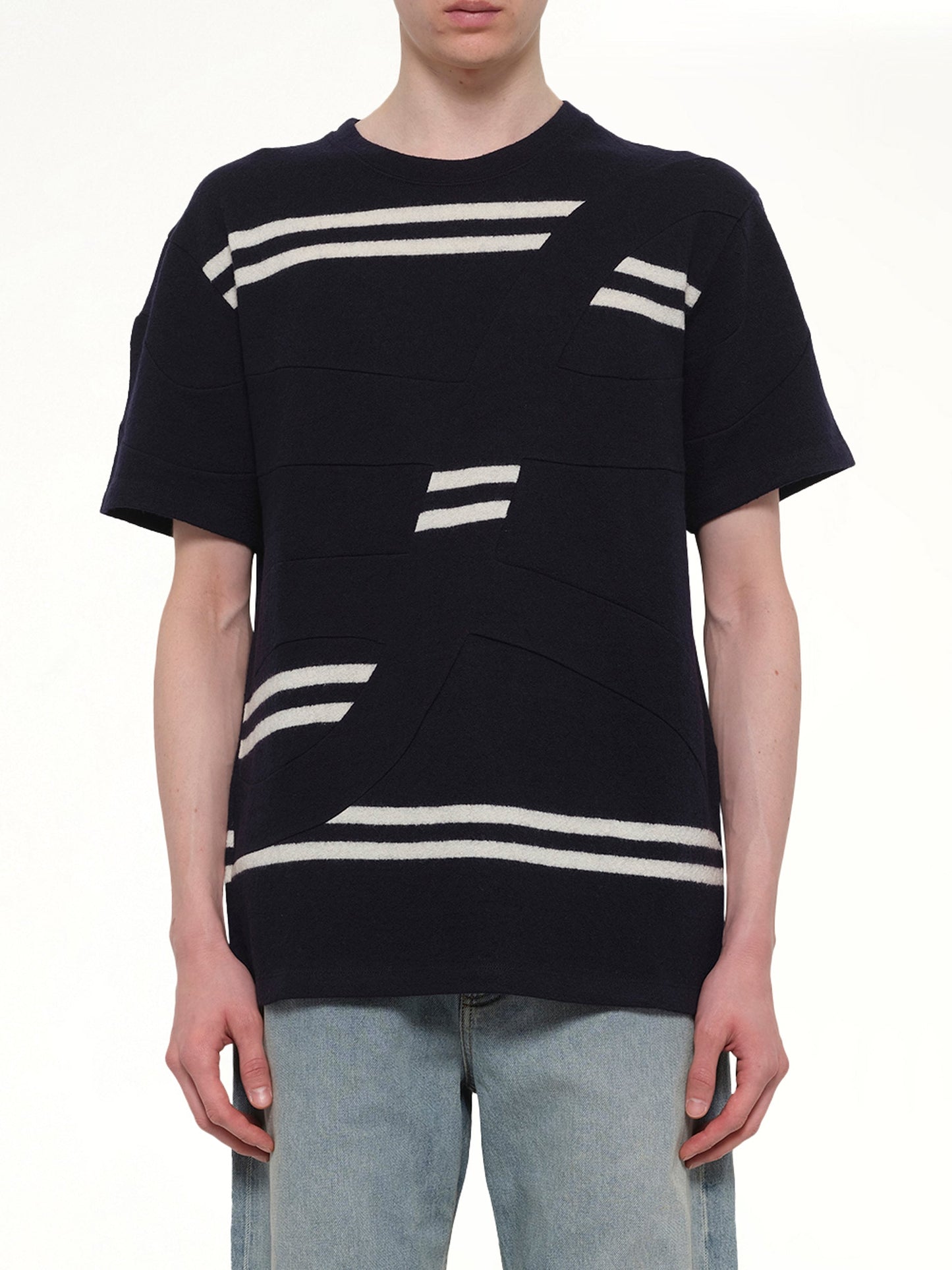 Image of T-Shirts. Product name - Oversized Fit T-Shirt in Navy colour by brand - LOEWE