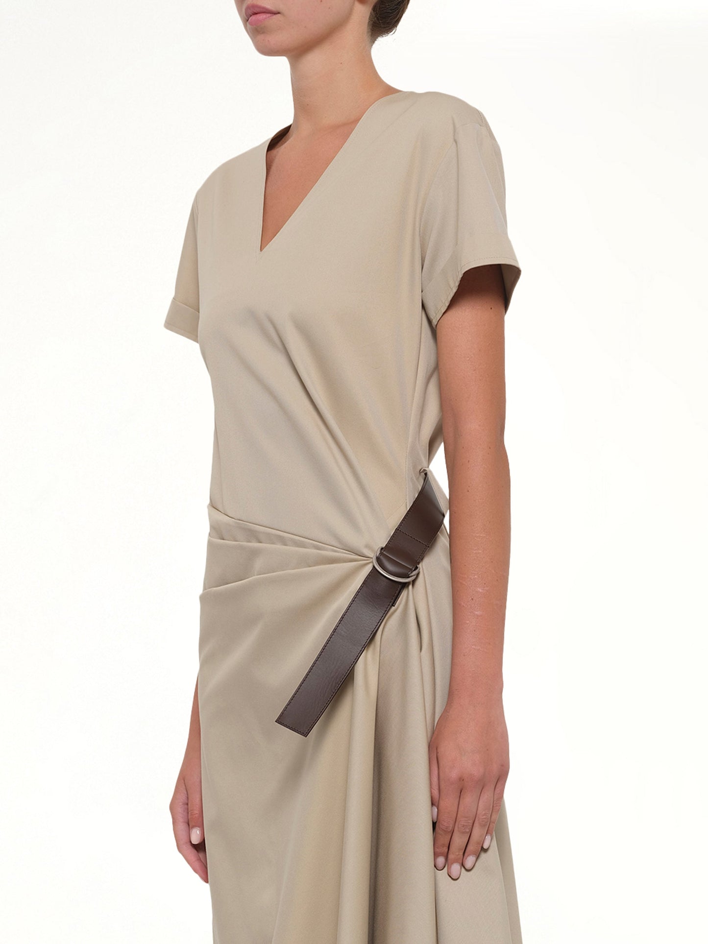 LOEWE Belted Dress (Beige)