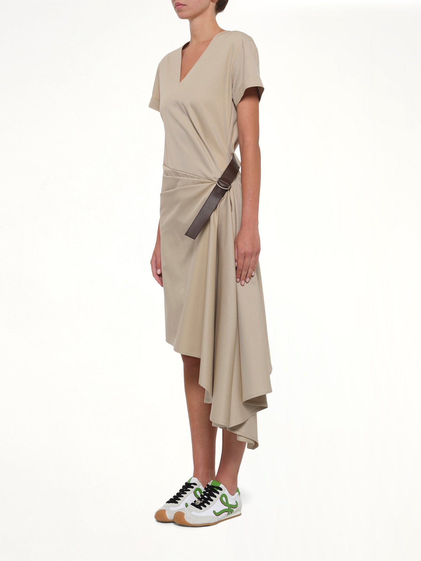 LOEWE Belted Dress (Beige)