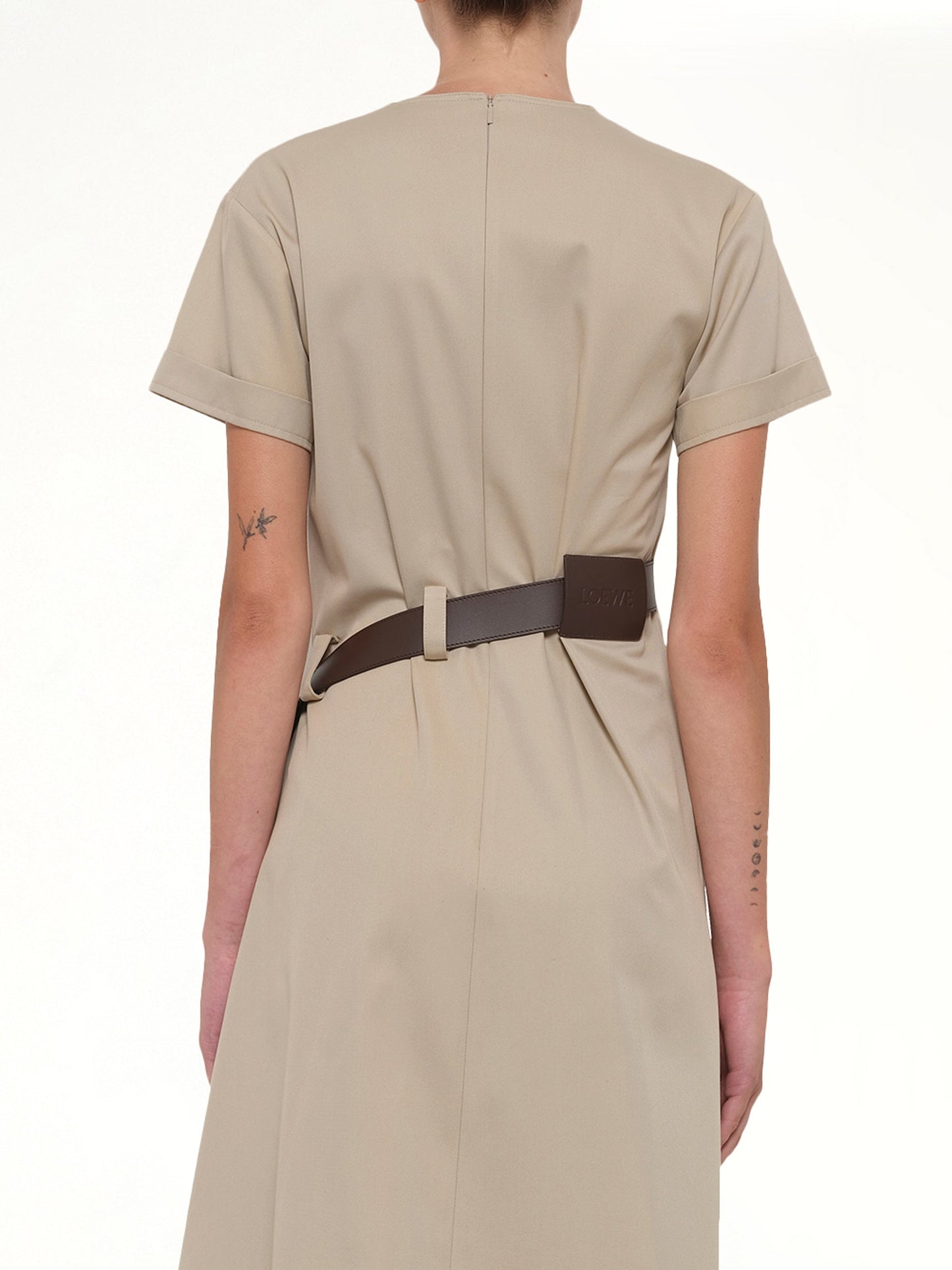 LOEWE Belted Dress (Beige)