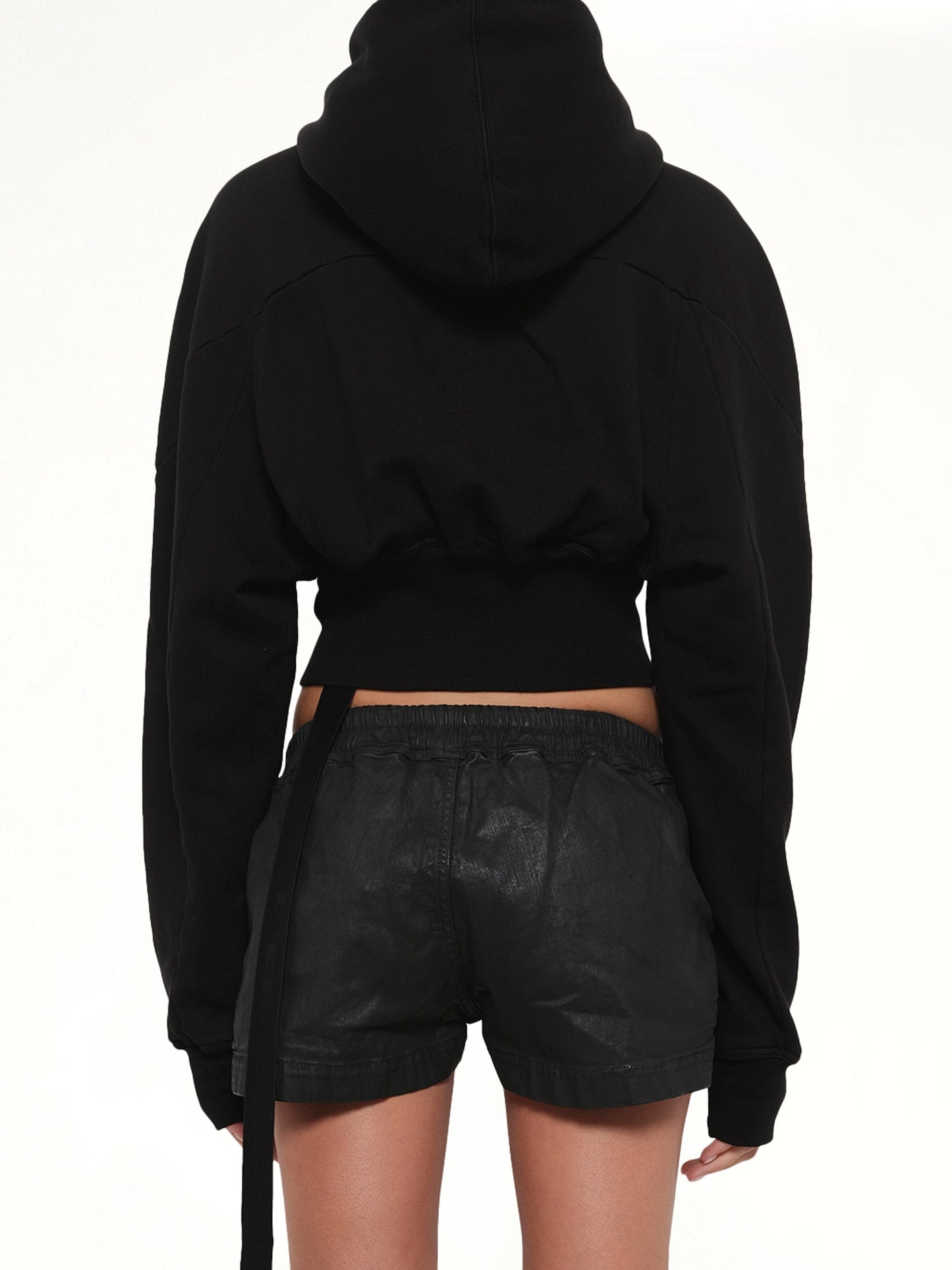 RICK OWENS DRKSHDW Collage Gimp Hoodie (Black)